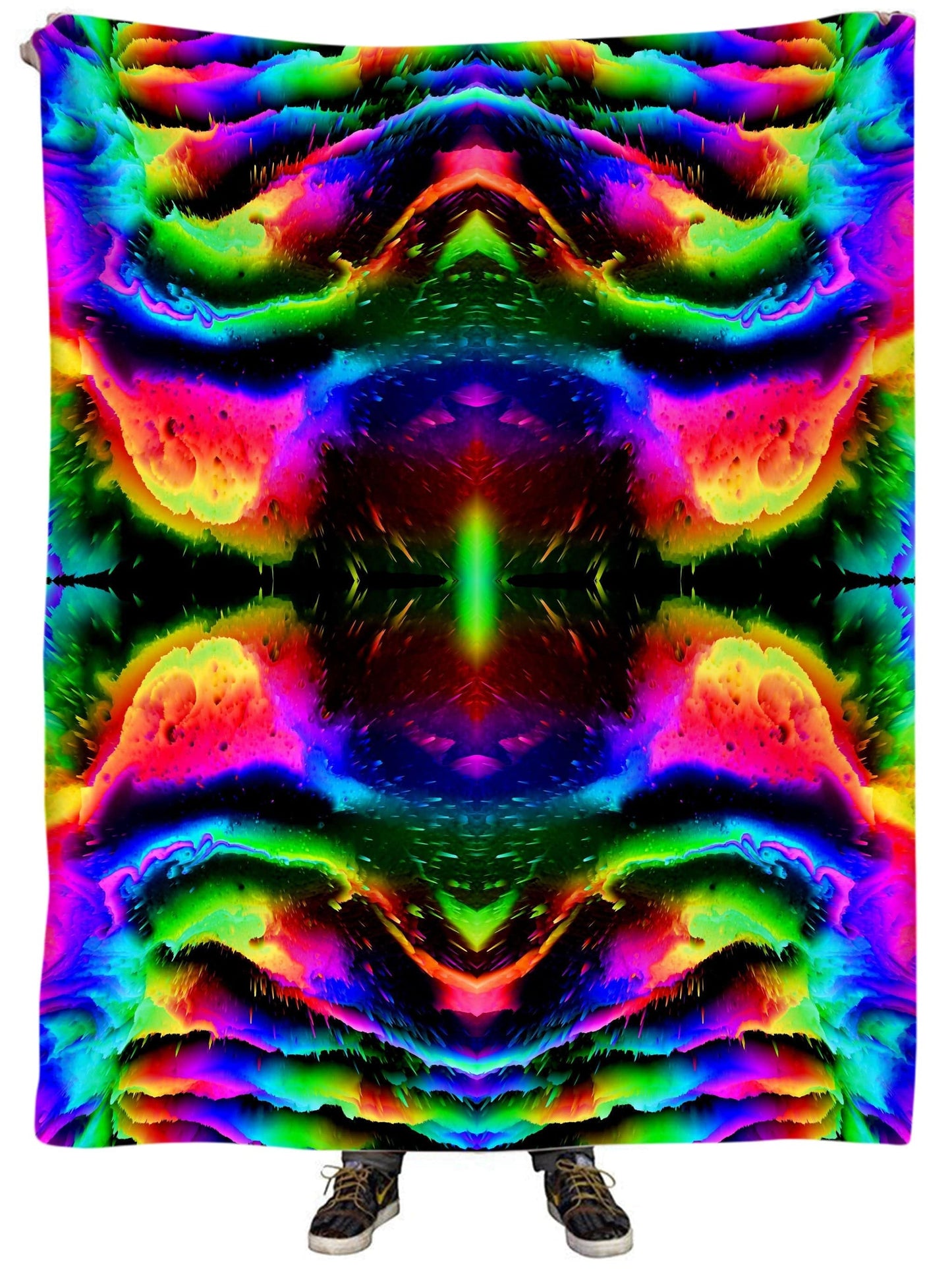 Intergalactic Rush Plush Blanket, Psychedelic Pourhouse, | iEDM