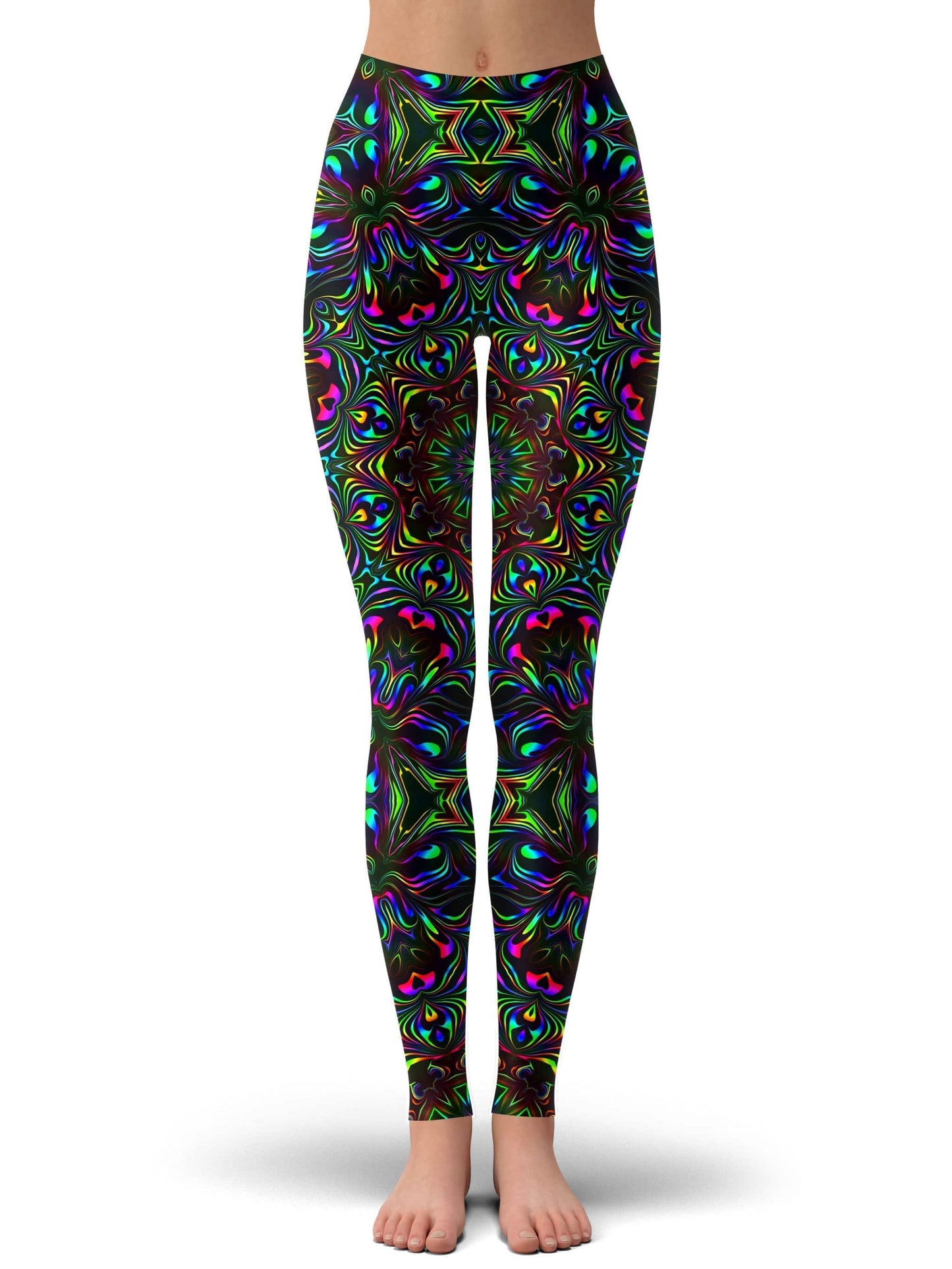 Kaleidoscope Eyes Crop Top and Leggings Combo, Psychedelic Pourhouse, | iEDM