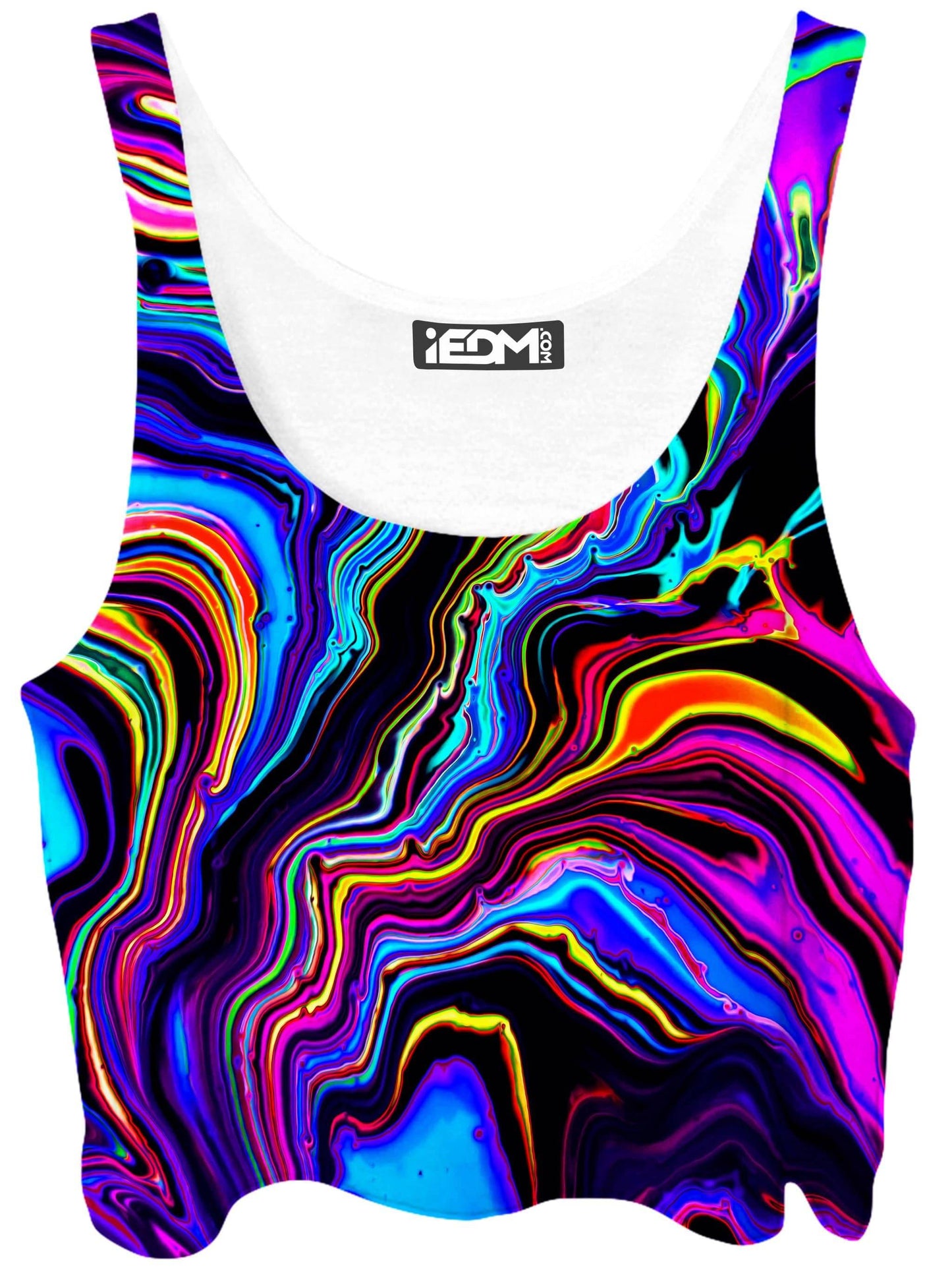 Neon Rift Crop Top, Psychedelic Pourhouse, | iEDM