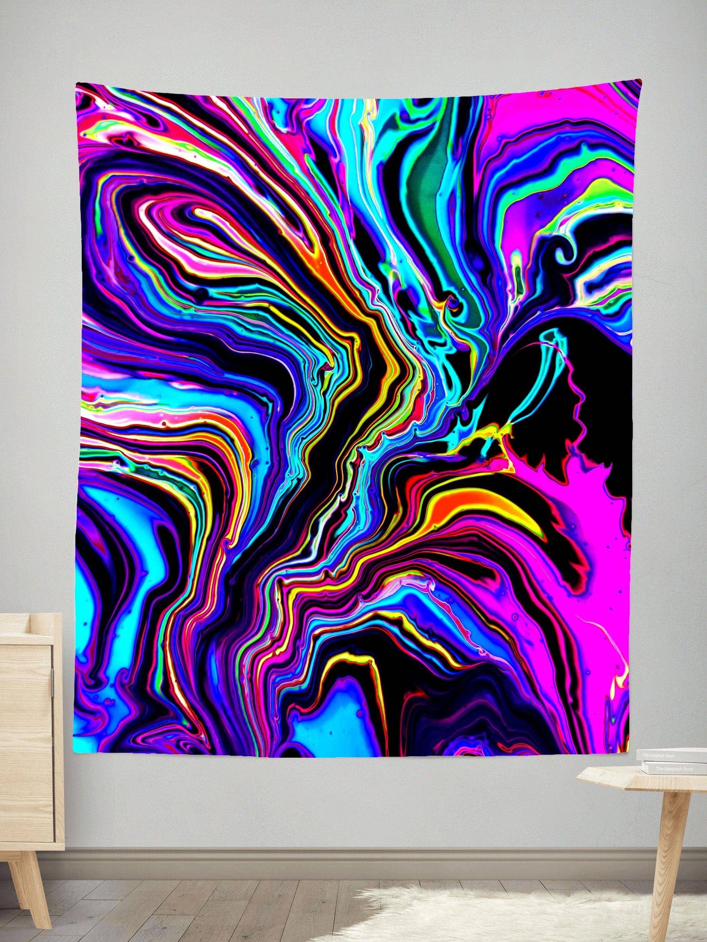 Neon Rift Tapestry, Psychedelic Pourhouse, | iEDM