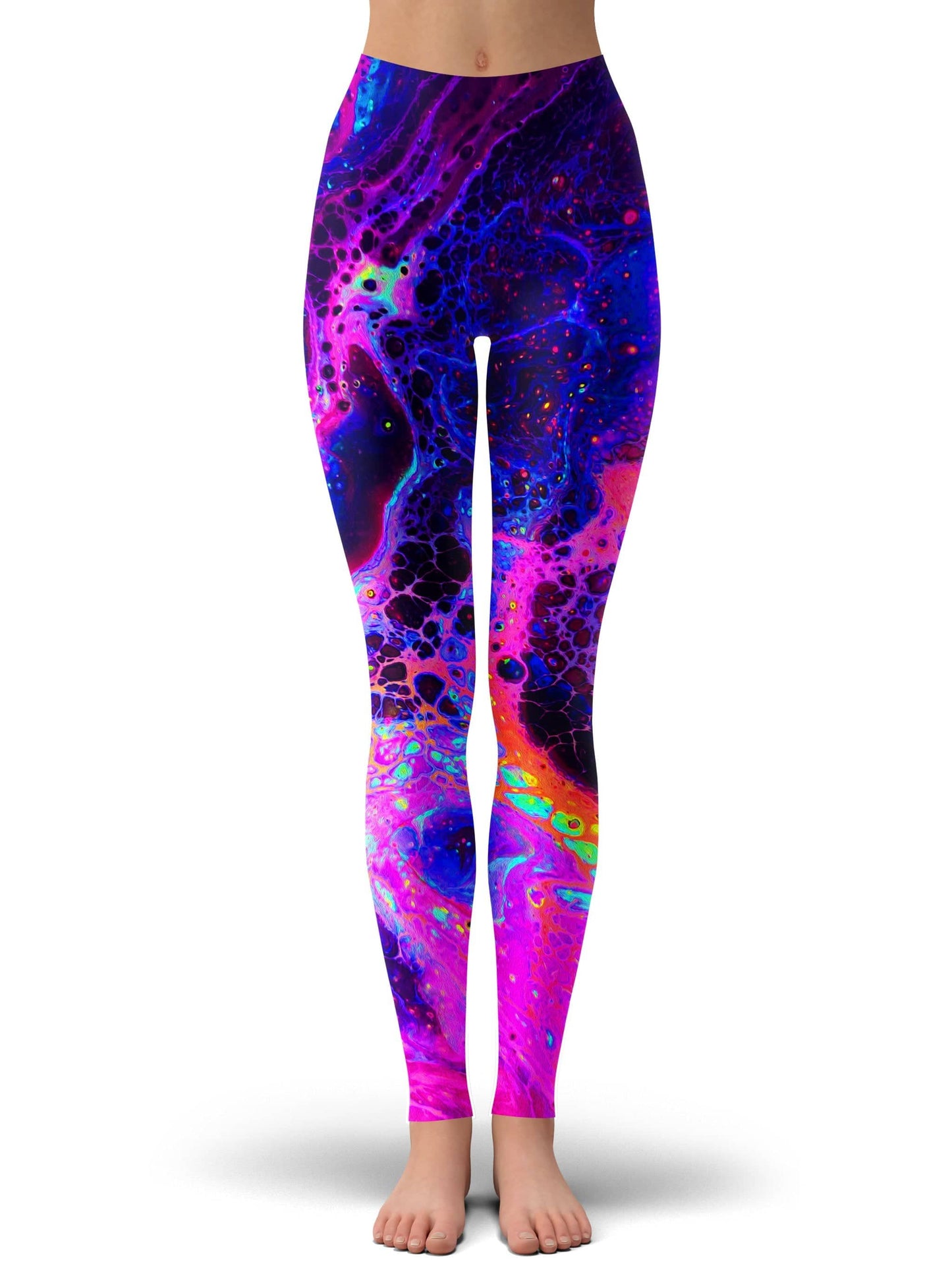 Psychedelic Radiation Crop Top and Leggings Combo, Psychedelic Pourhouse, | iEDM