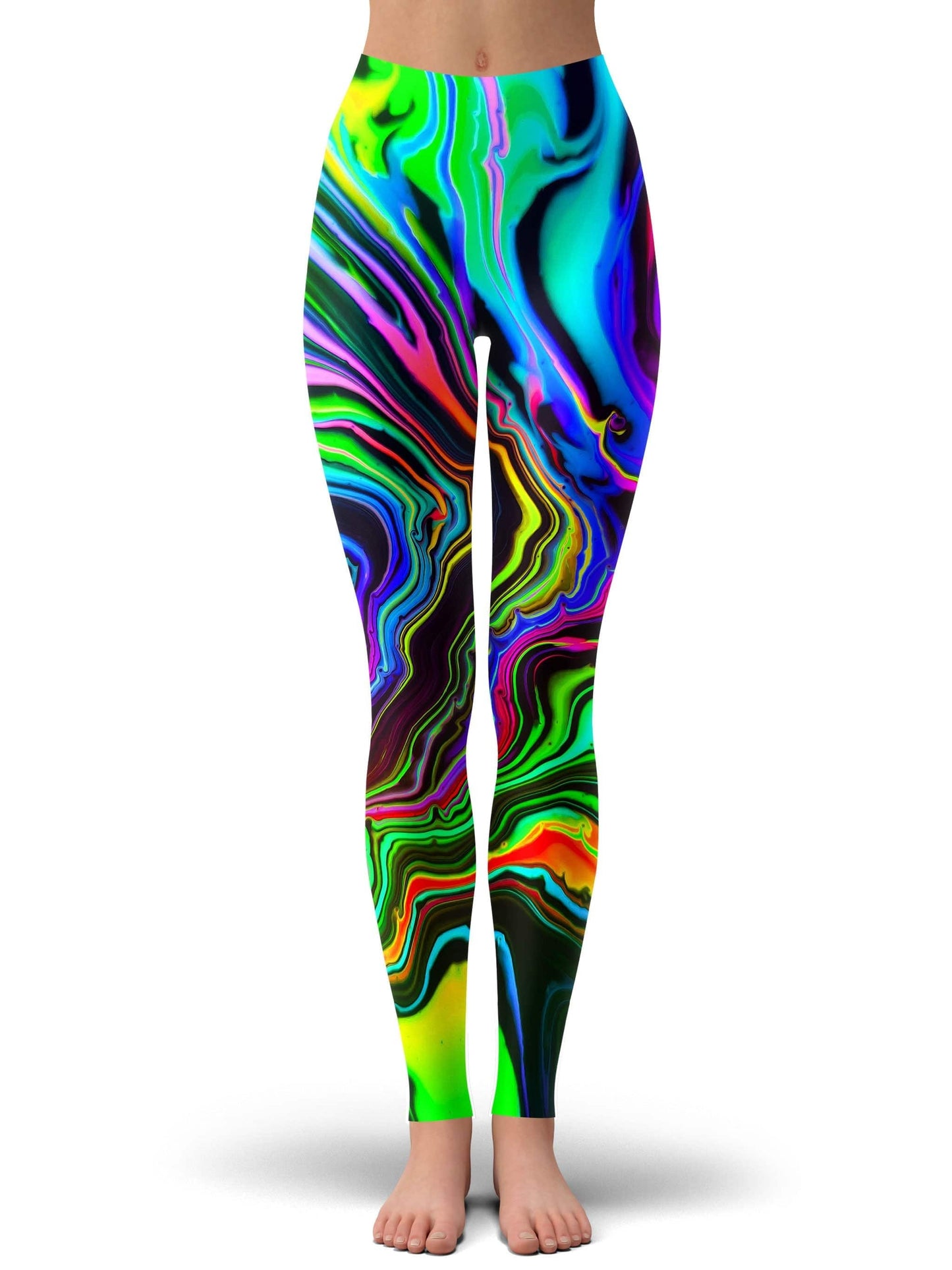 Rainbow Rift Crop Top and Leggings Combo, Psychedelic Pourhouse, | iEDM