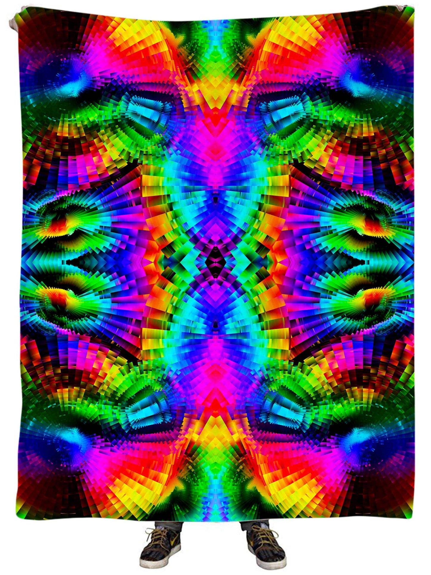 Reality Breakdown Plush Blanket, Psychedelic Pourhouse, | iEDM