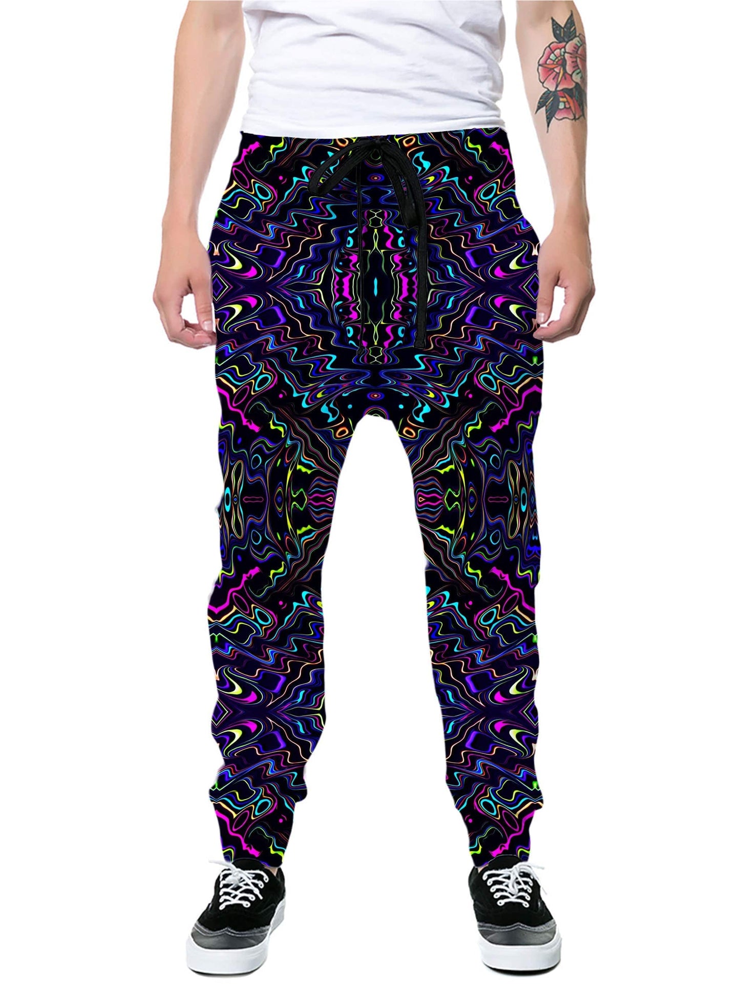 Wonky Vision T-Shirt and Joggers Combo, Psychedelic Pourhouse, | iEDM