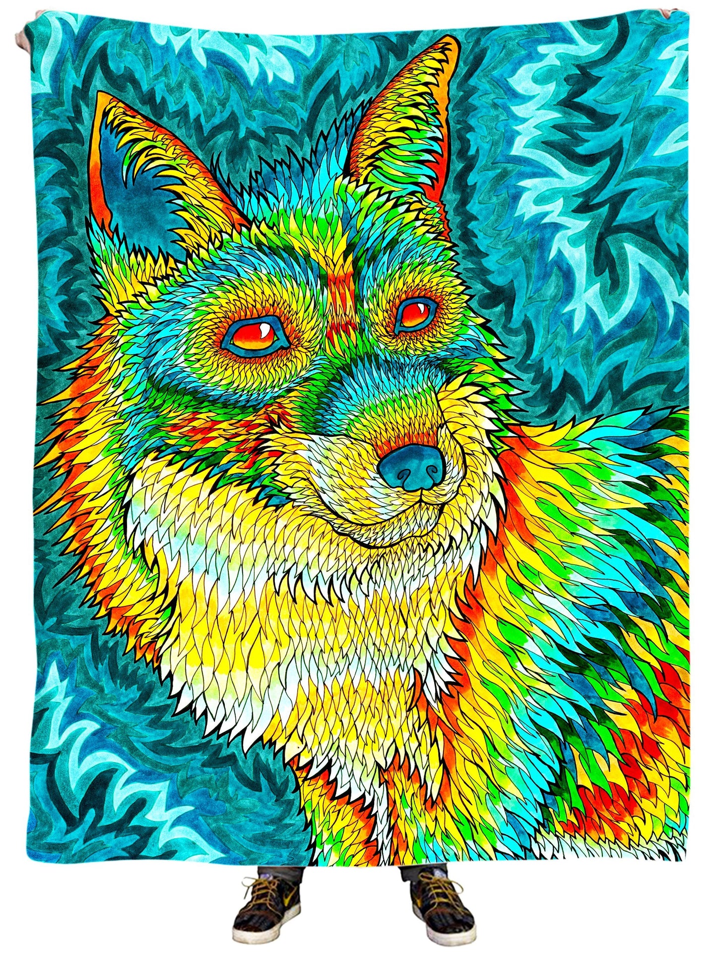 Foxadelic II Plush Blanket, Rachel Rosenkoetter, | iEDM