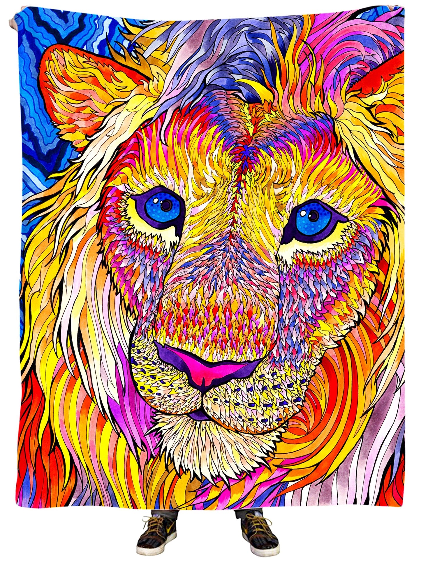 Kaleidoscopic King 1 Plush Blanket, Rachel Rosenkoetter, | iEDM