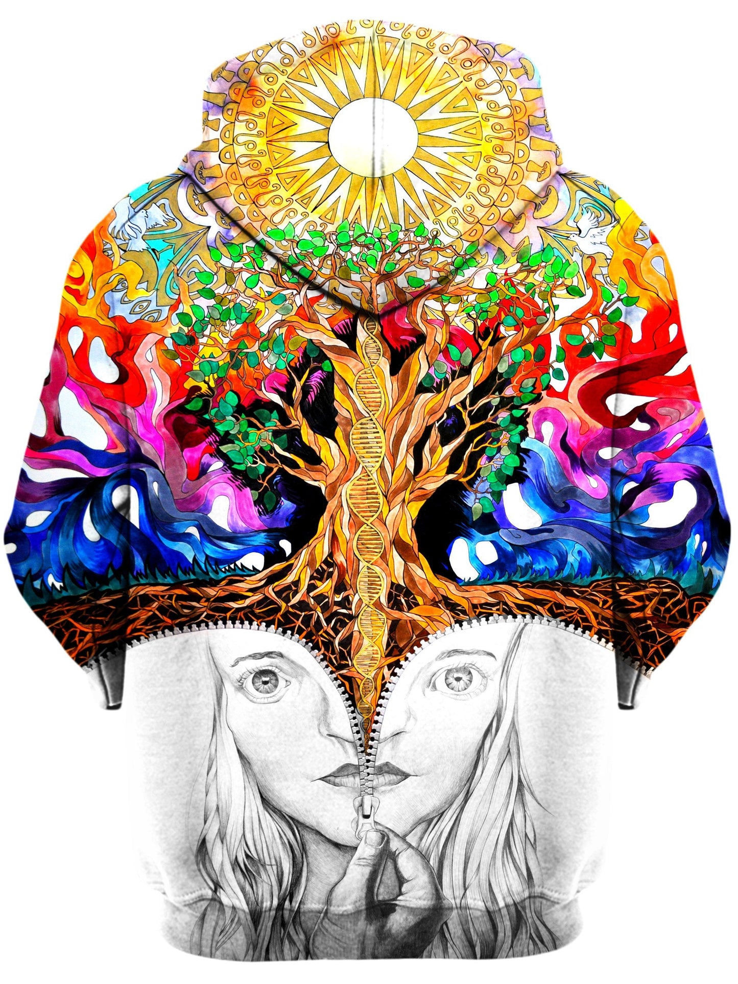 Unzipped Self Portrait Unisex Hoodie, Rachel Rosenkoetter, | iEDM