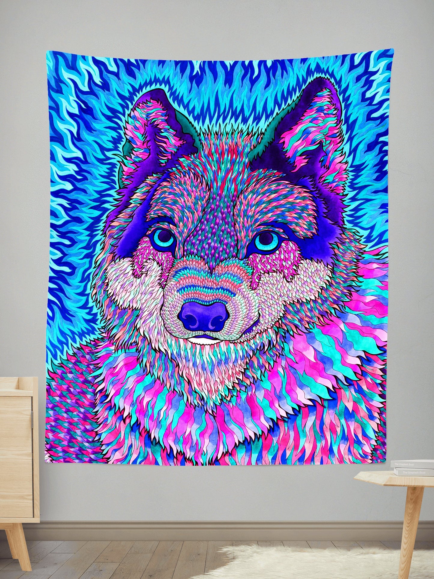 Wolfadelic III Tapestry, Rachel Rosenkoetter, | iEDM