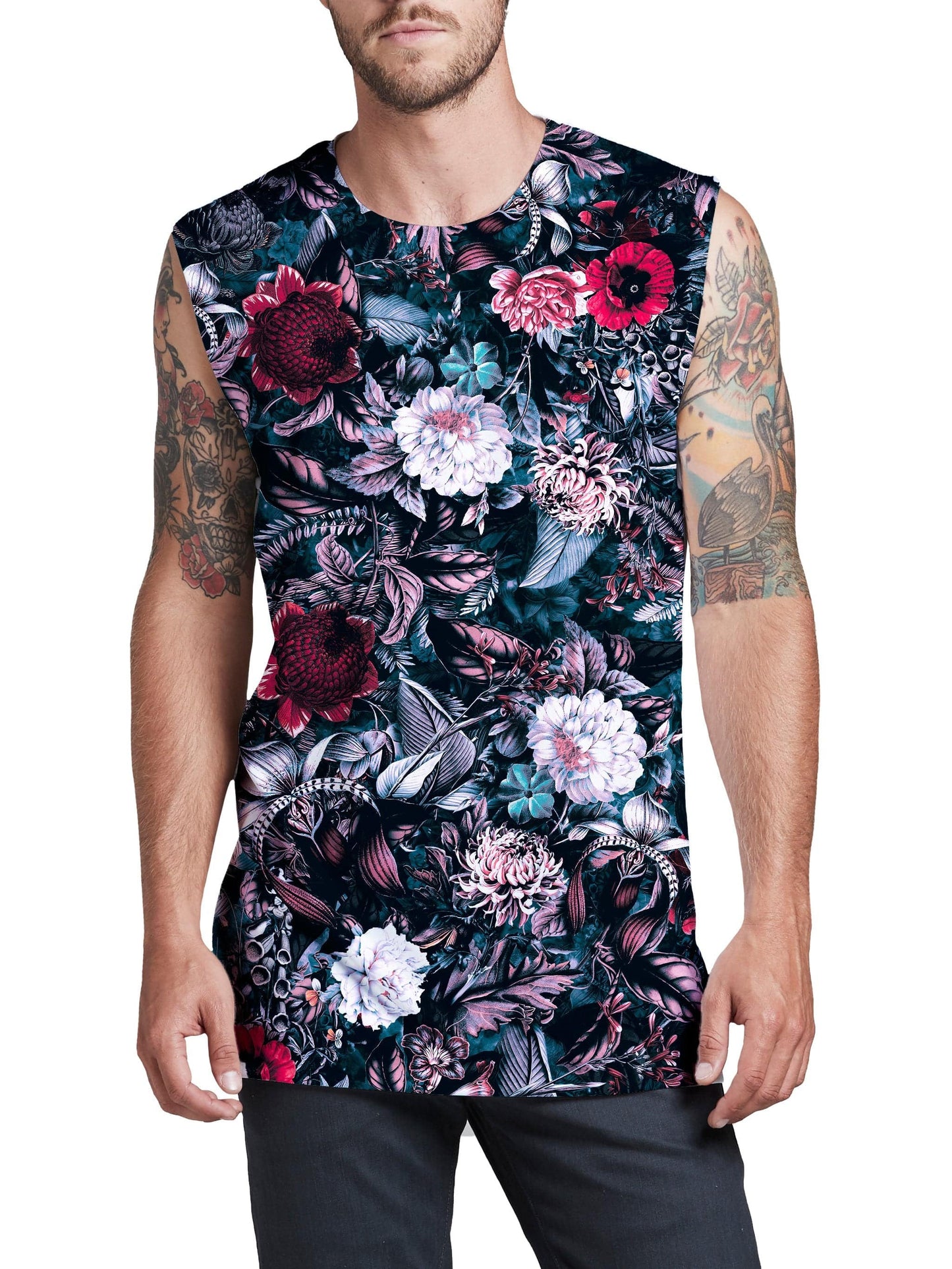 Blue Garden Men's Muscle Tank, Riza Peker, | iEDM