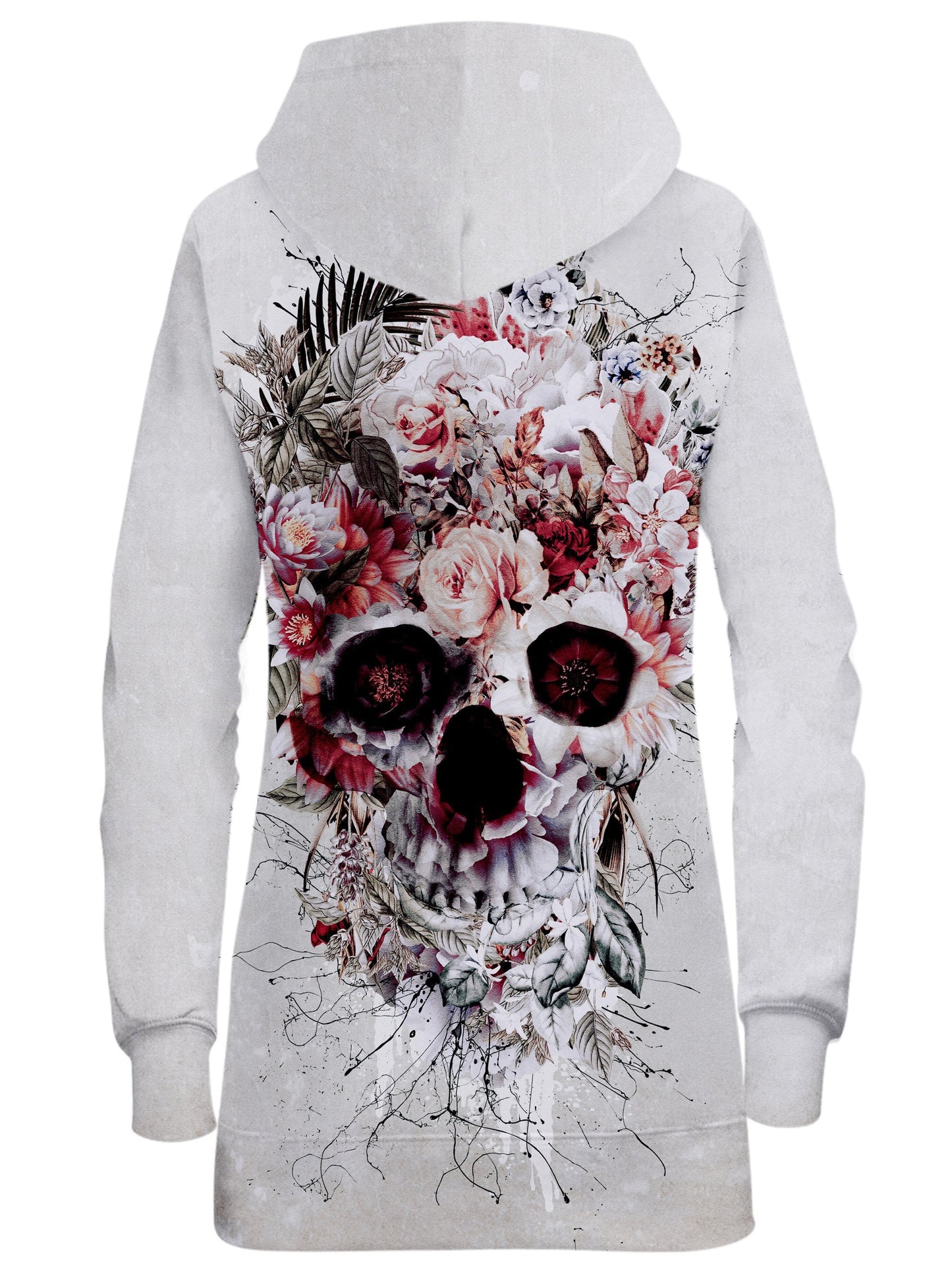 Floral Skull Hoodie Dress, Riza Peker, | iEDM