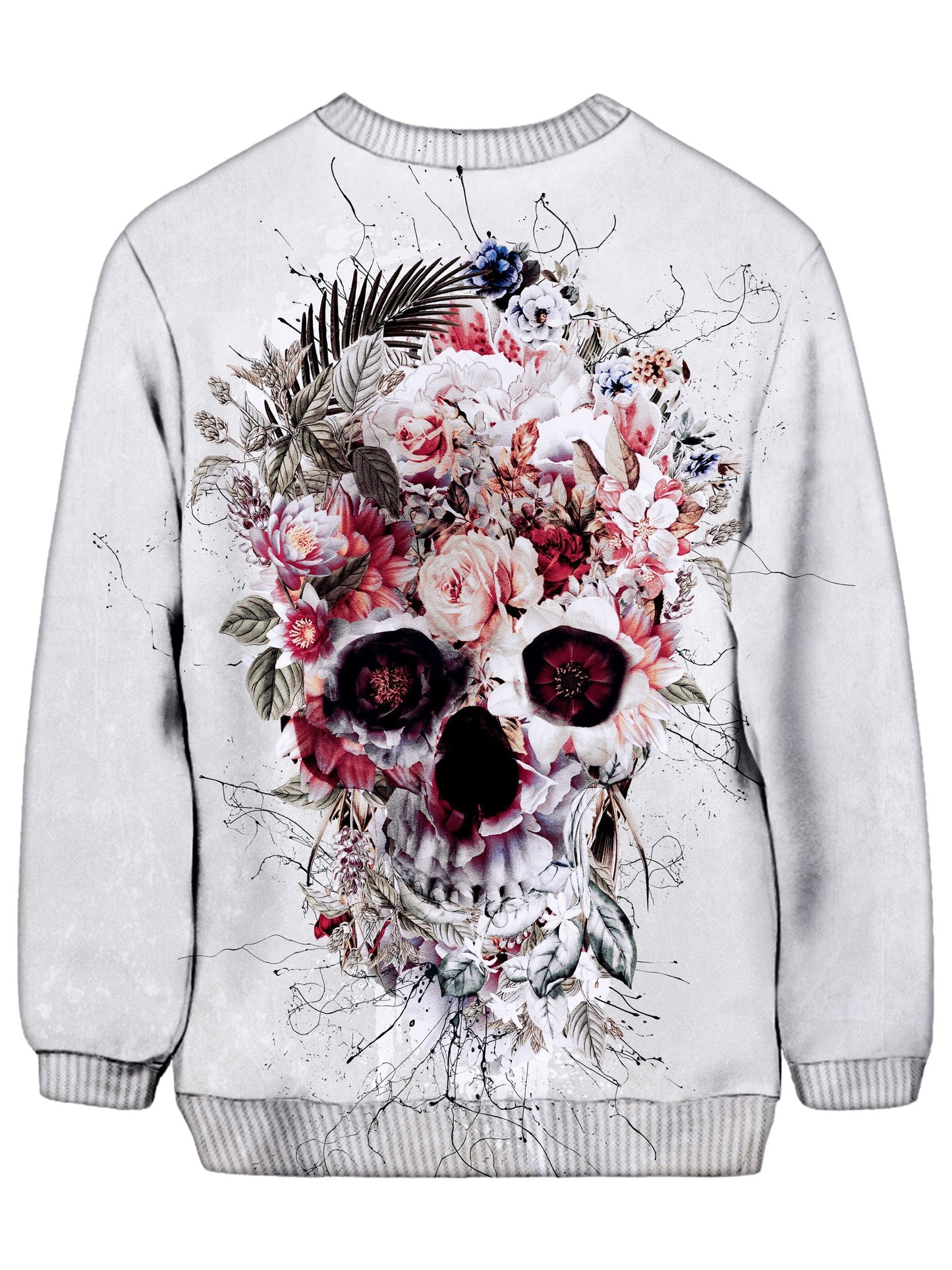 Floral Skull Sweatshirt, Riza Peker, | iEDM