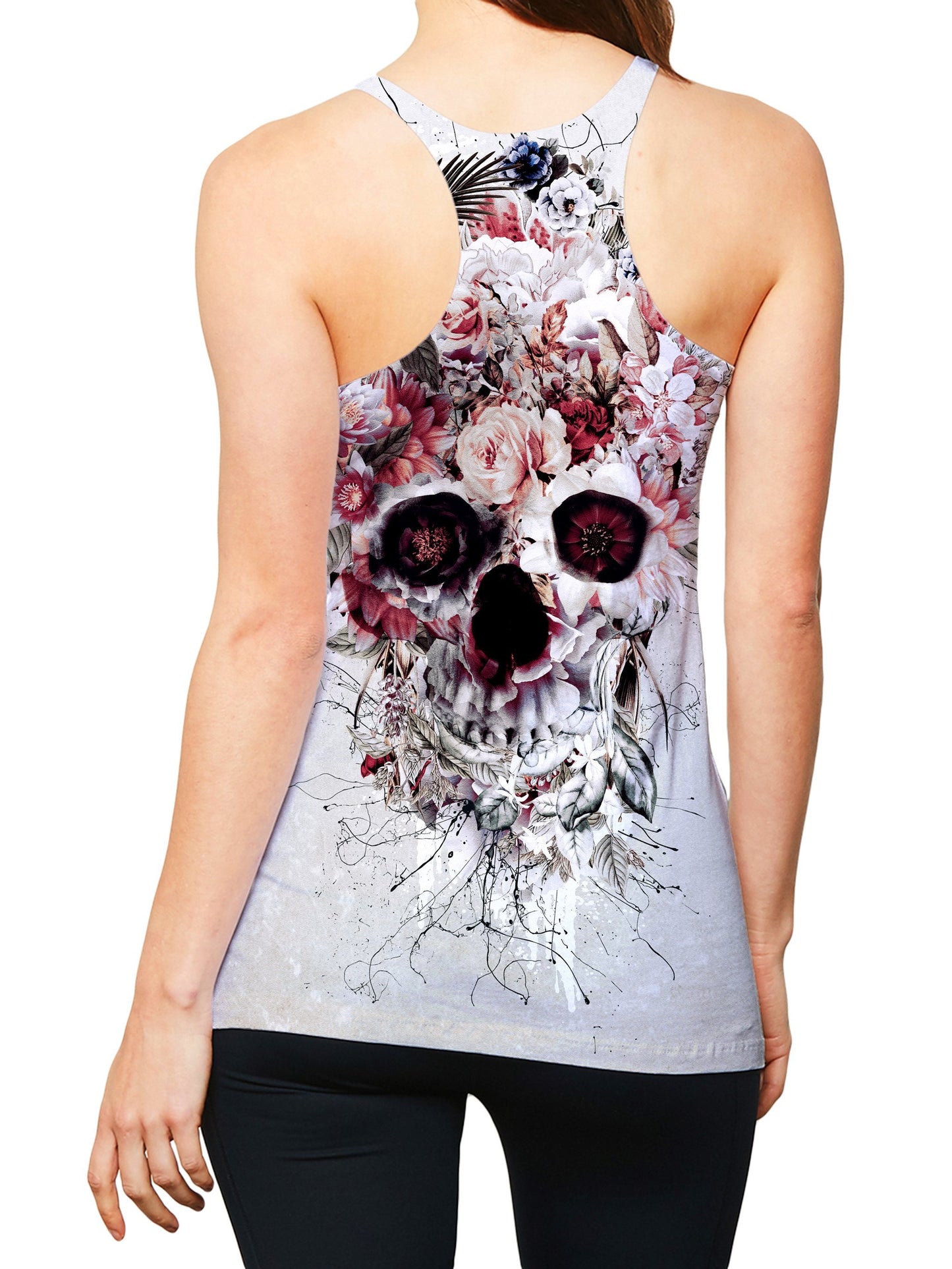 Floral Skull Women's Tank, Riza Peker, | iEDM