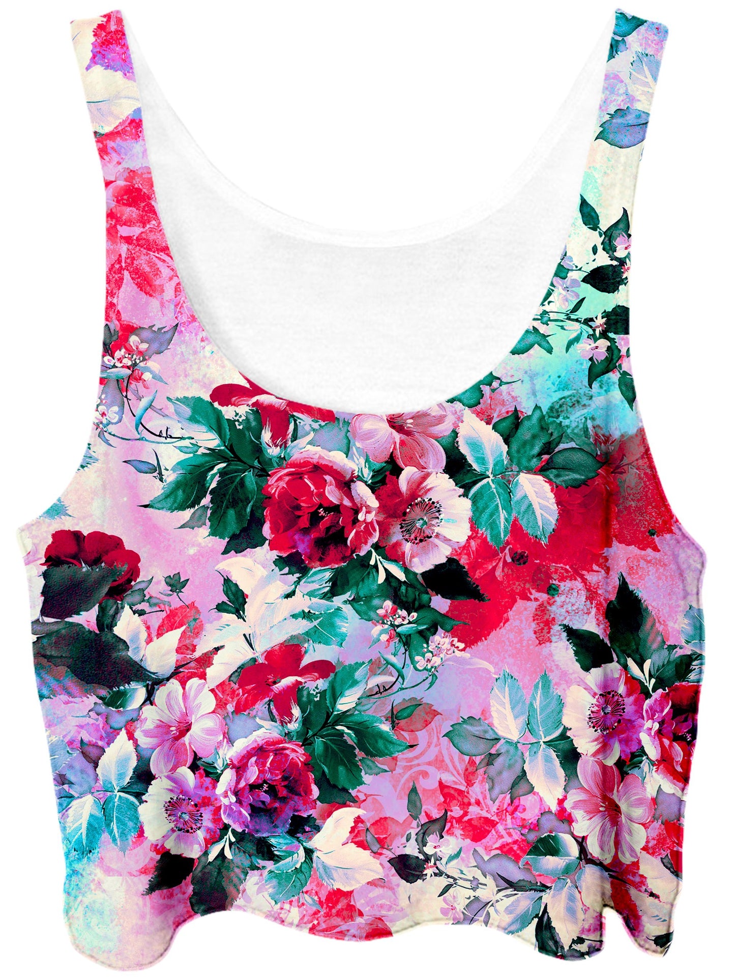 Pink Floral Crop Top, Riza Peker, | iEDM