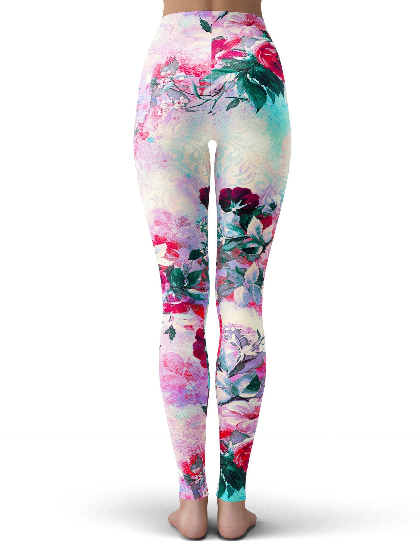 Pink Floral Leggings, Riza Peker, | iEDM