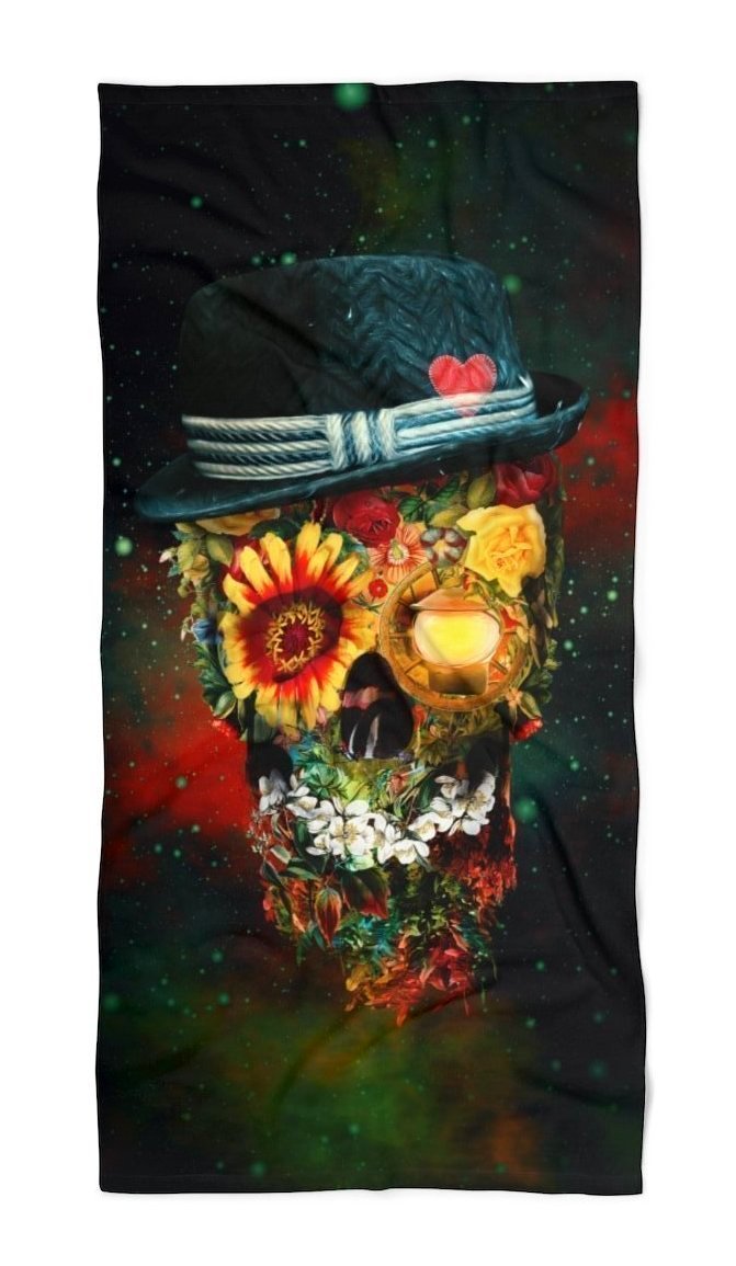 Skull Lover Beach Throw, Riza Peker, | iEDM