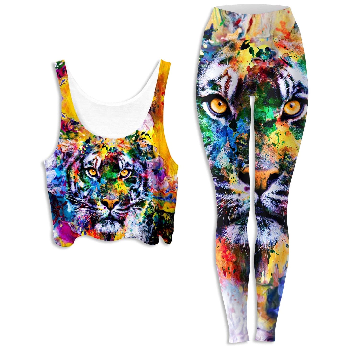 Tiger Crop Top and Leggings Combo, Riza Peker, | iEDM