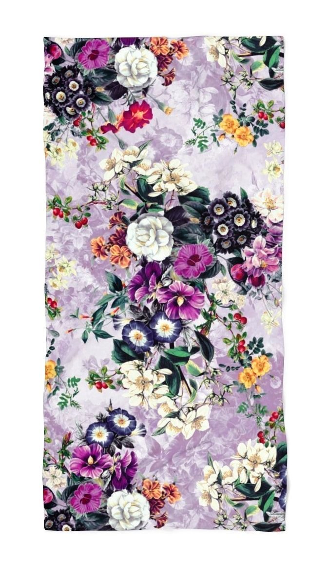 Violets Beach Throw, Riza Peker, | iEDM