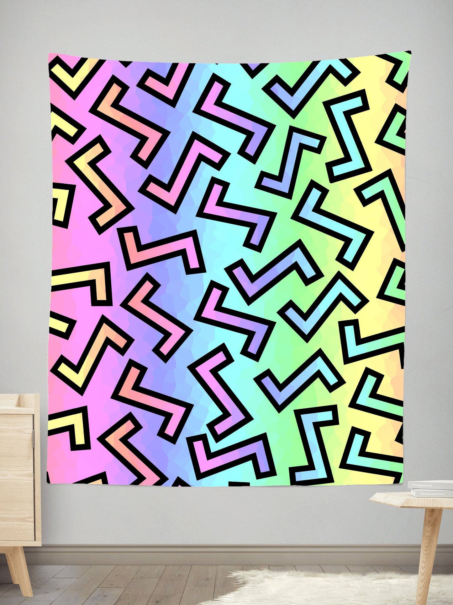 80s Rainbow Tapestry, Sartoris Art, | iEDM