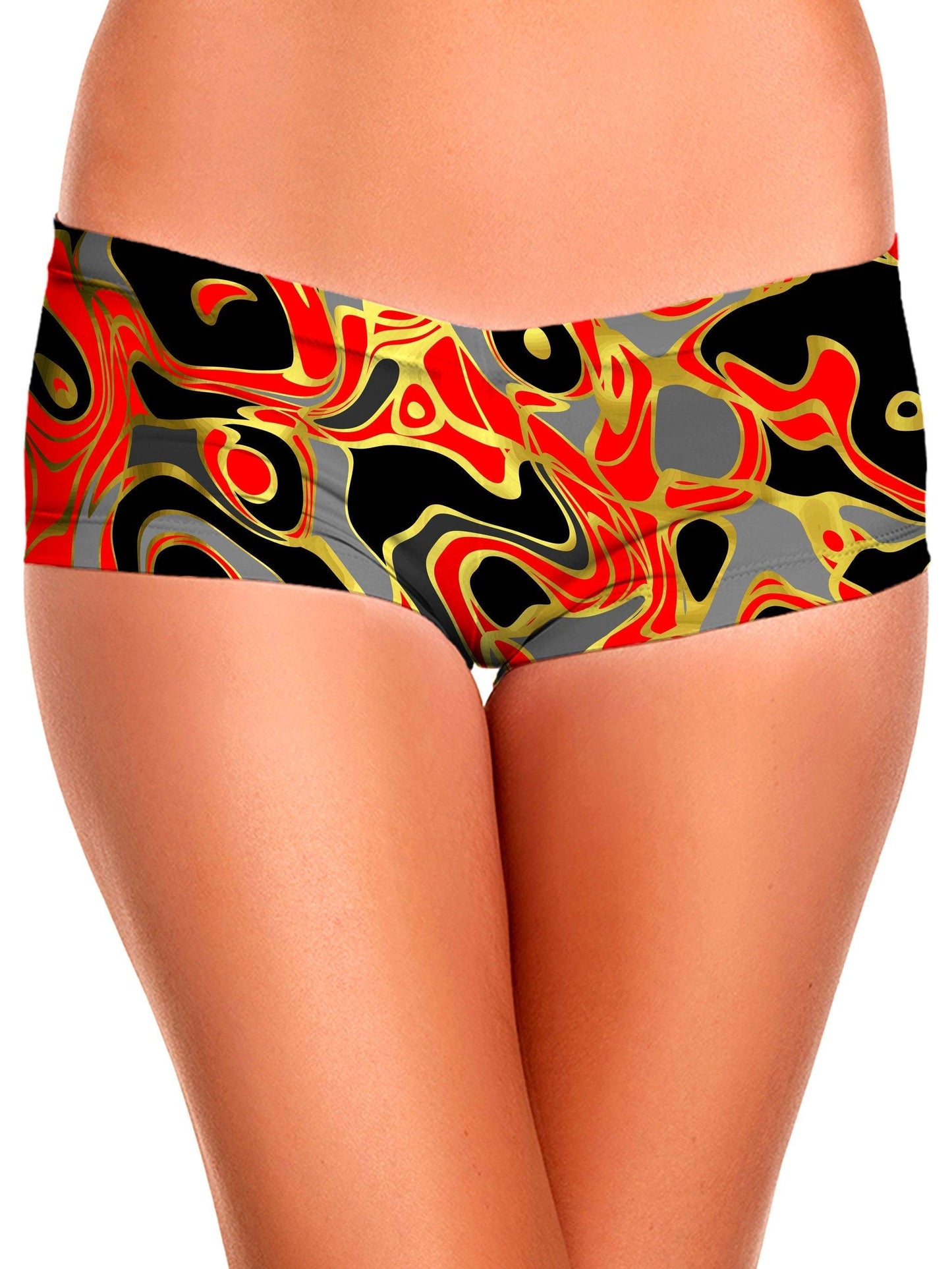 Abstract Journey Crop Top and Booty Shorts Combo, Sartoris Art, | iEDM