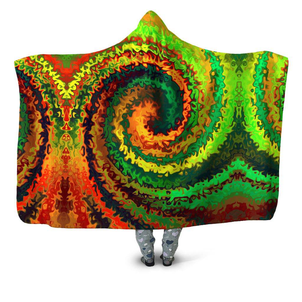 Abstract Rotation Hooded Blanket, Sartoris Art, | iEDM