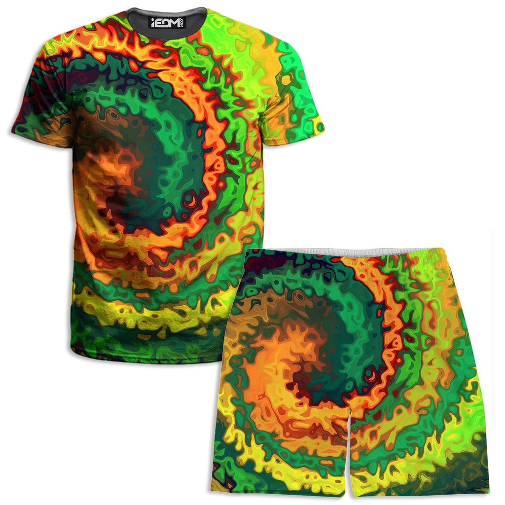 Abstract Rotation T-Shirt and Shorts Combo, Sartoris Art, | iEDM