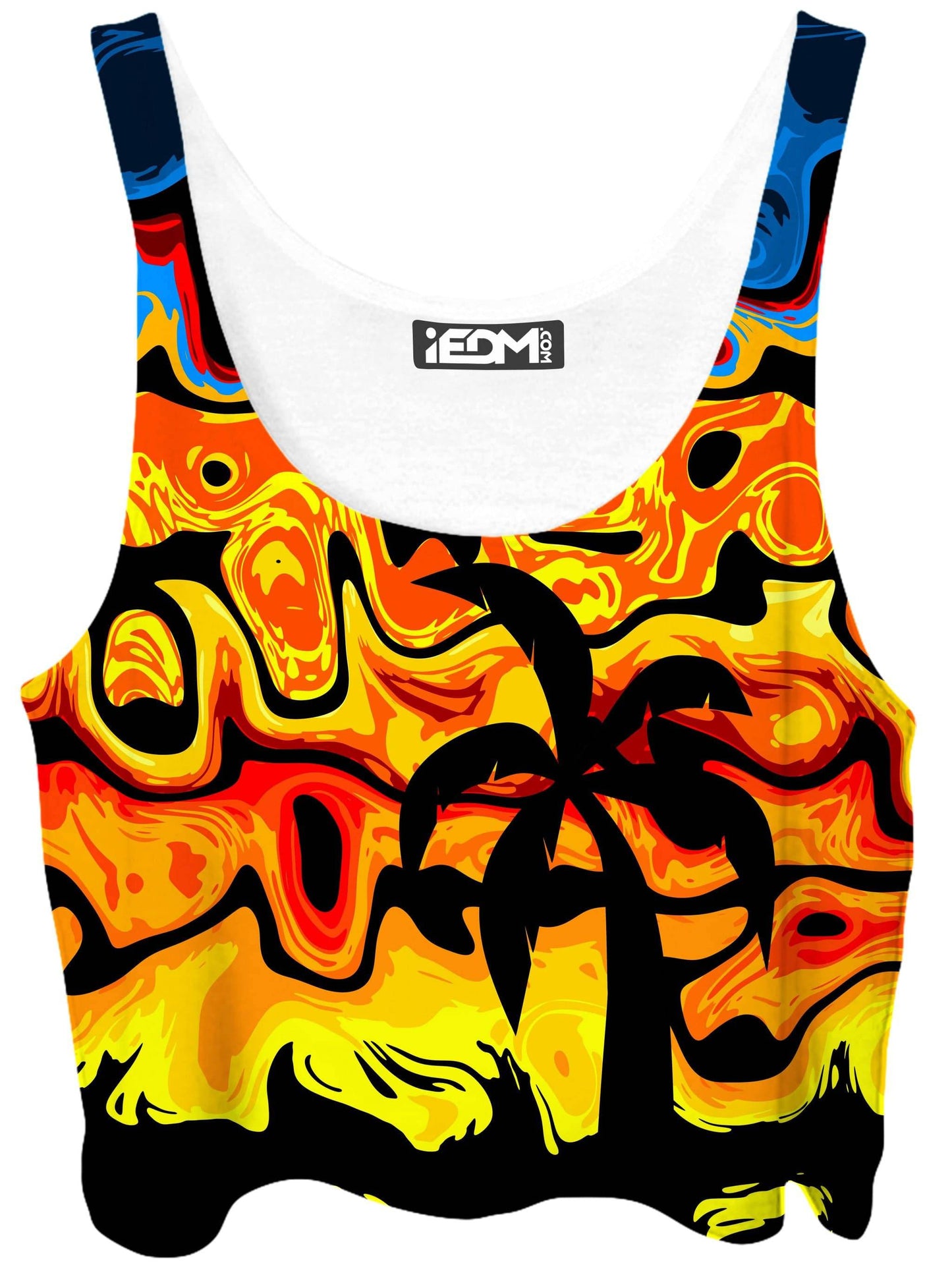 Abstract Summer Sunset Crop Top, Sartoris Art, | iEDM
