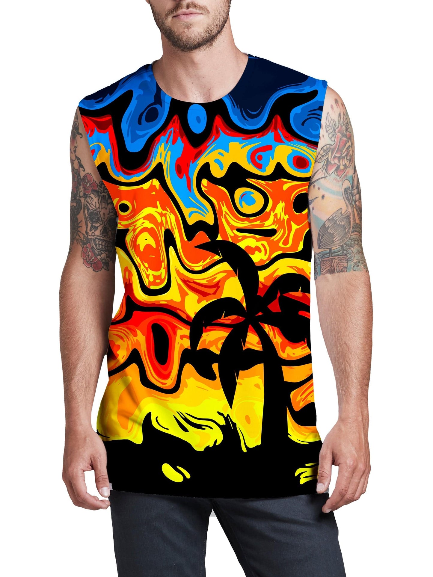 Abstract Summer Sunset Men's Muscle Tank, Sartoris Art, | iEDM