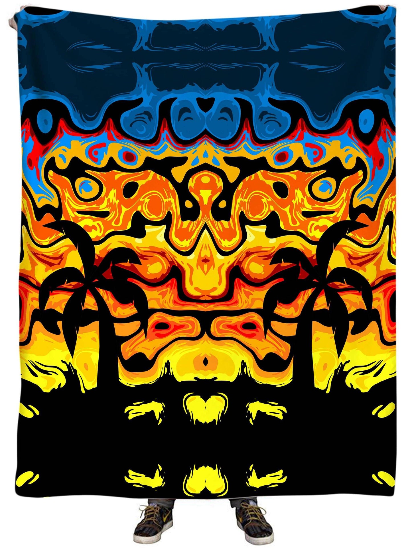 Abstract Summer Sunset Plush Blanket, Sartoris Art, | iEDM