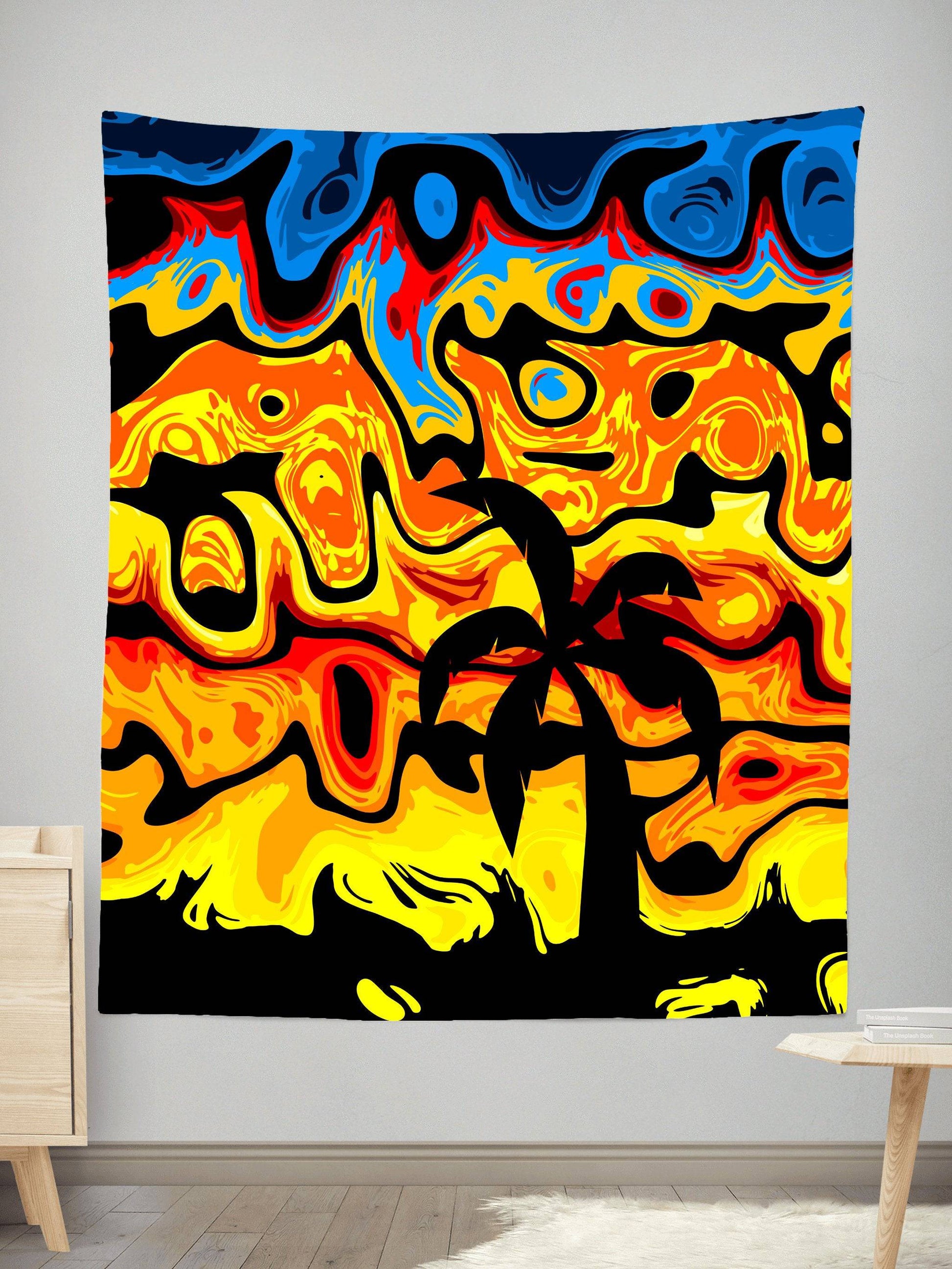 Abstract Summer Sunset Tapestry, Sartoris Art, | iEDM