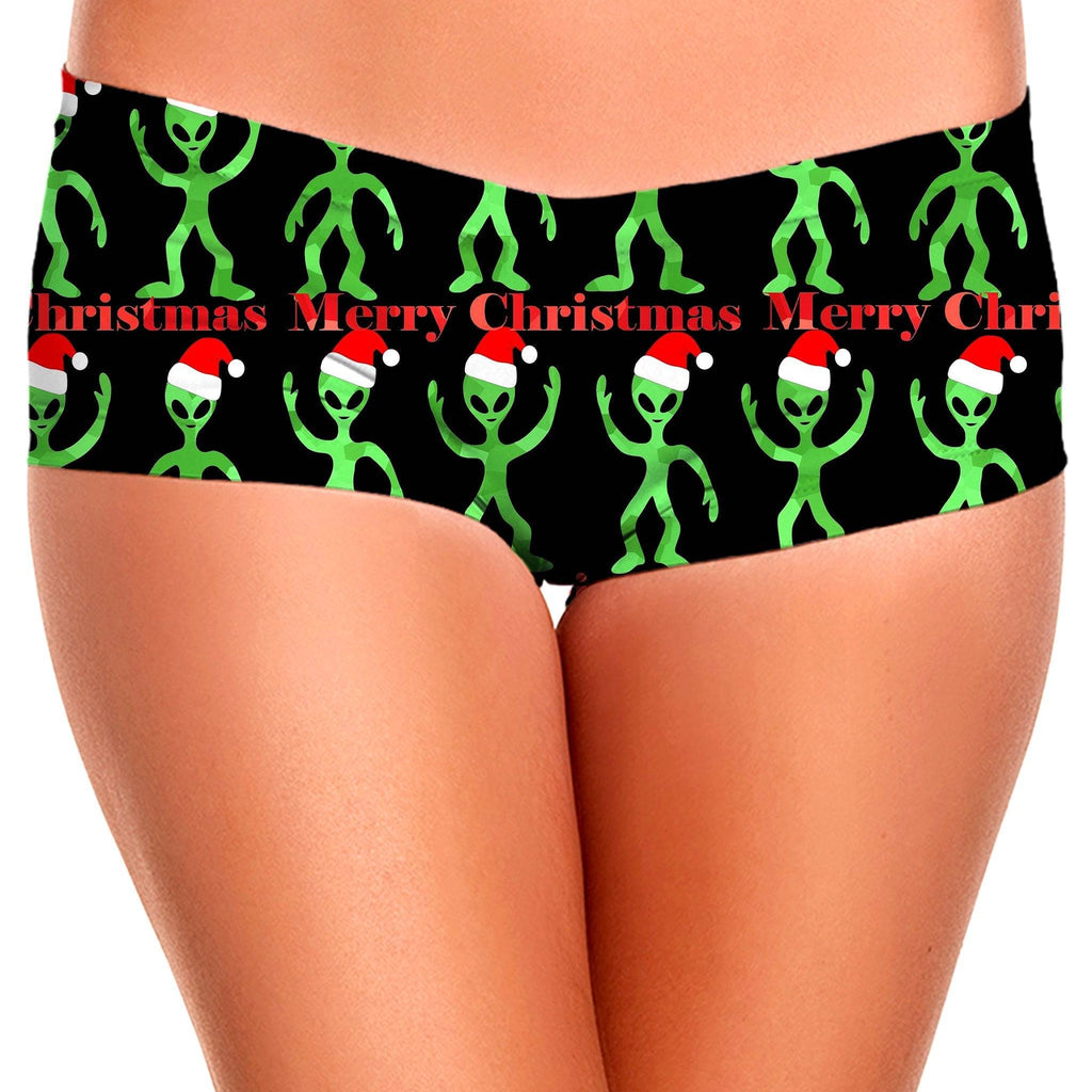 Alien Christmas Booty Shorts, Sartoris Art, | iEDM