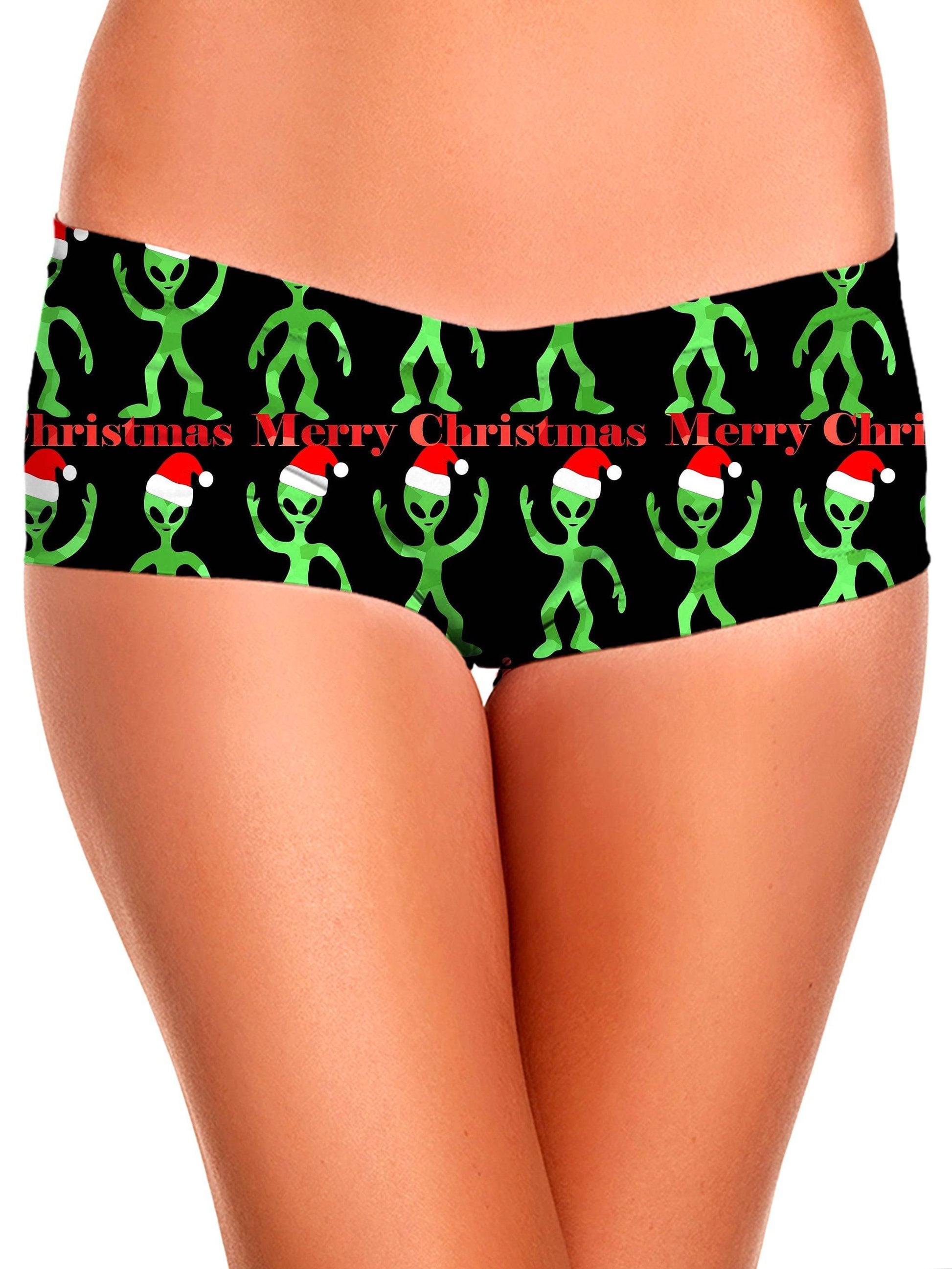 Alien Christmas Booty Shorts, Sartoris Art, | iEDM