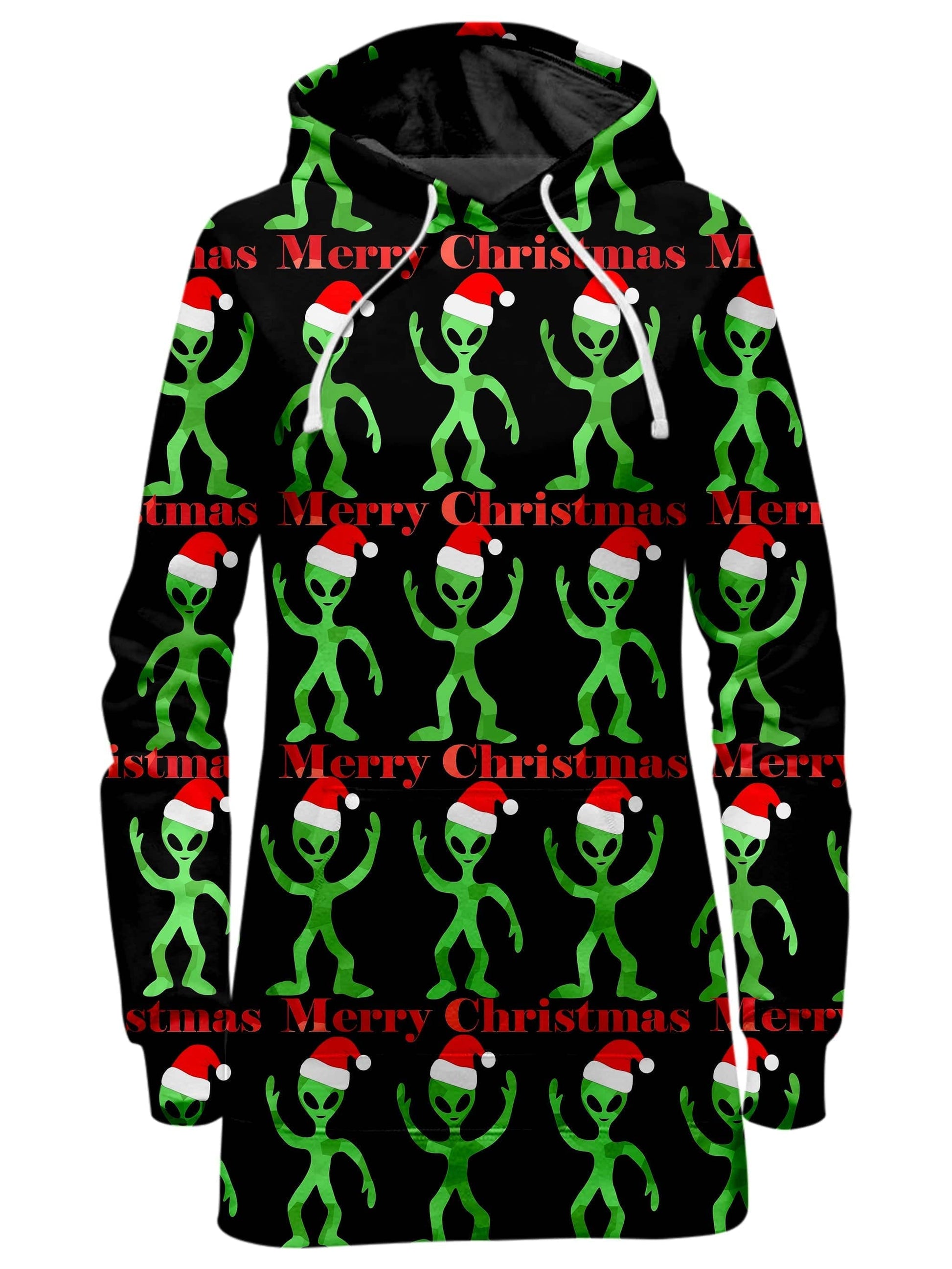 Alien Christmas Hoodie Dress and Leggings Combo, Sartoris Art, | iEDM