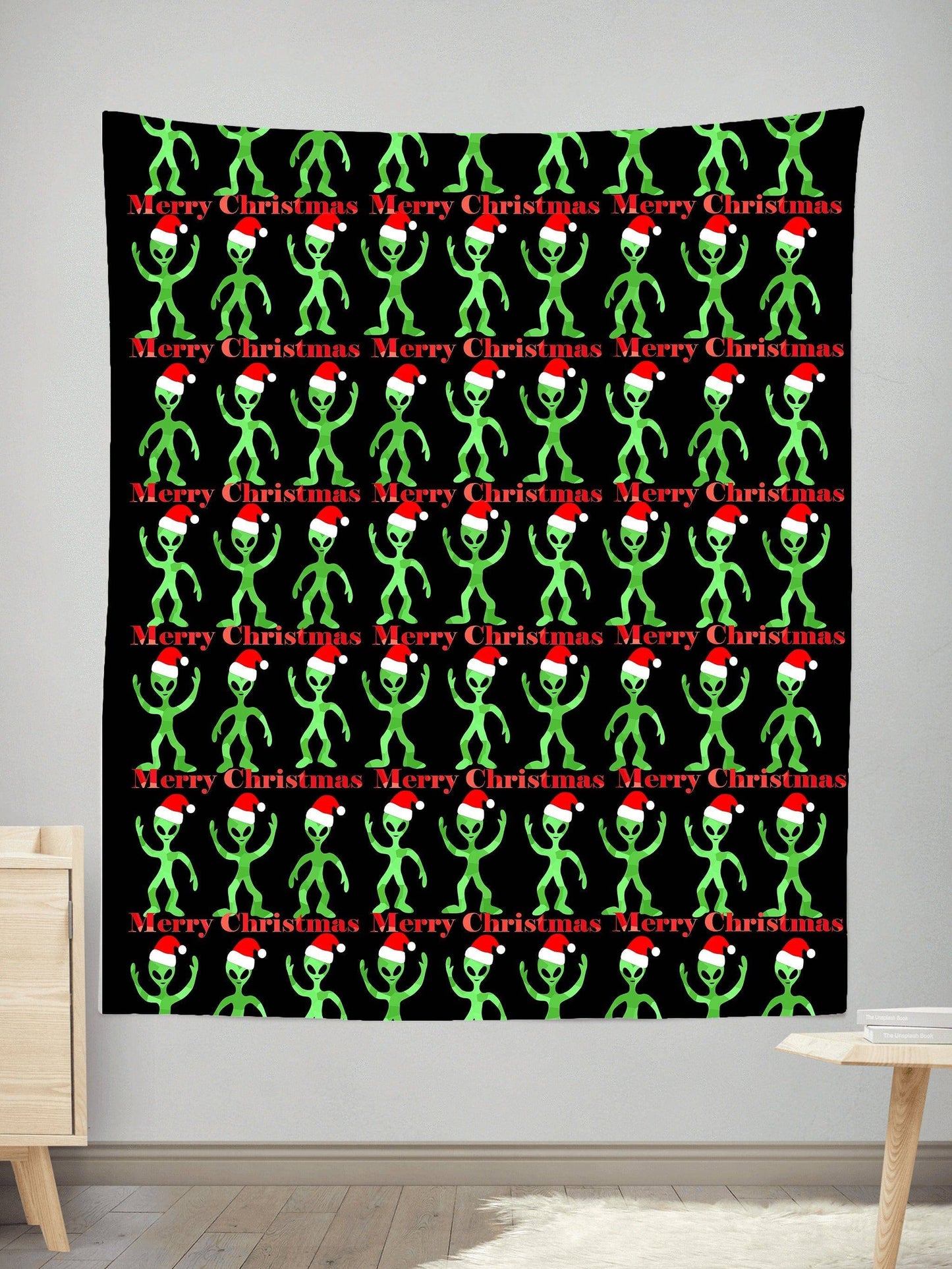 Alien Christmas Tapestry, Sartoris Art, | iEDM