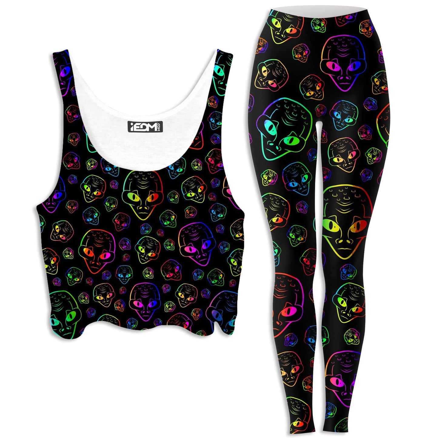 Alien Invasion Crop Top and Leggings Combo, Sartoris Art, | iEDM