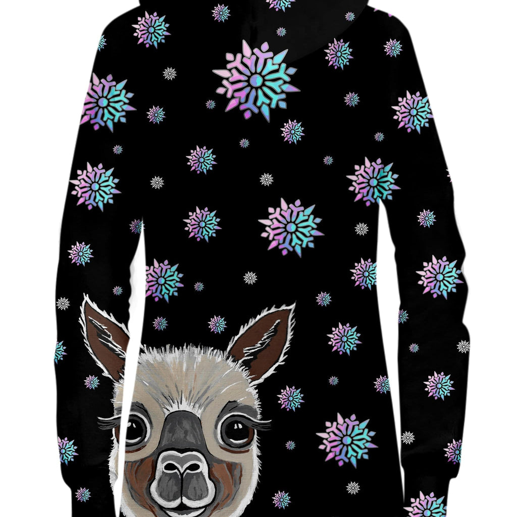 Alpaca Christmas Hoodie Dress, Sartoris Art, | iEDM
