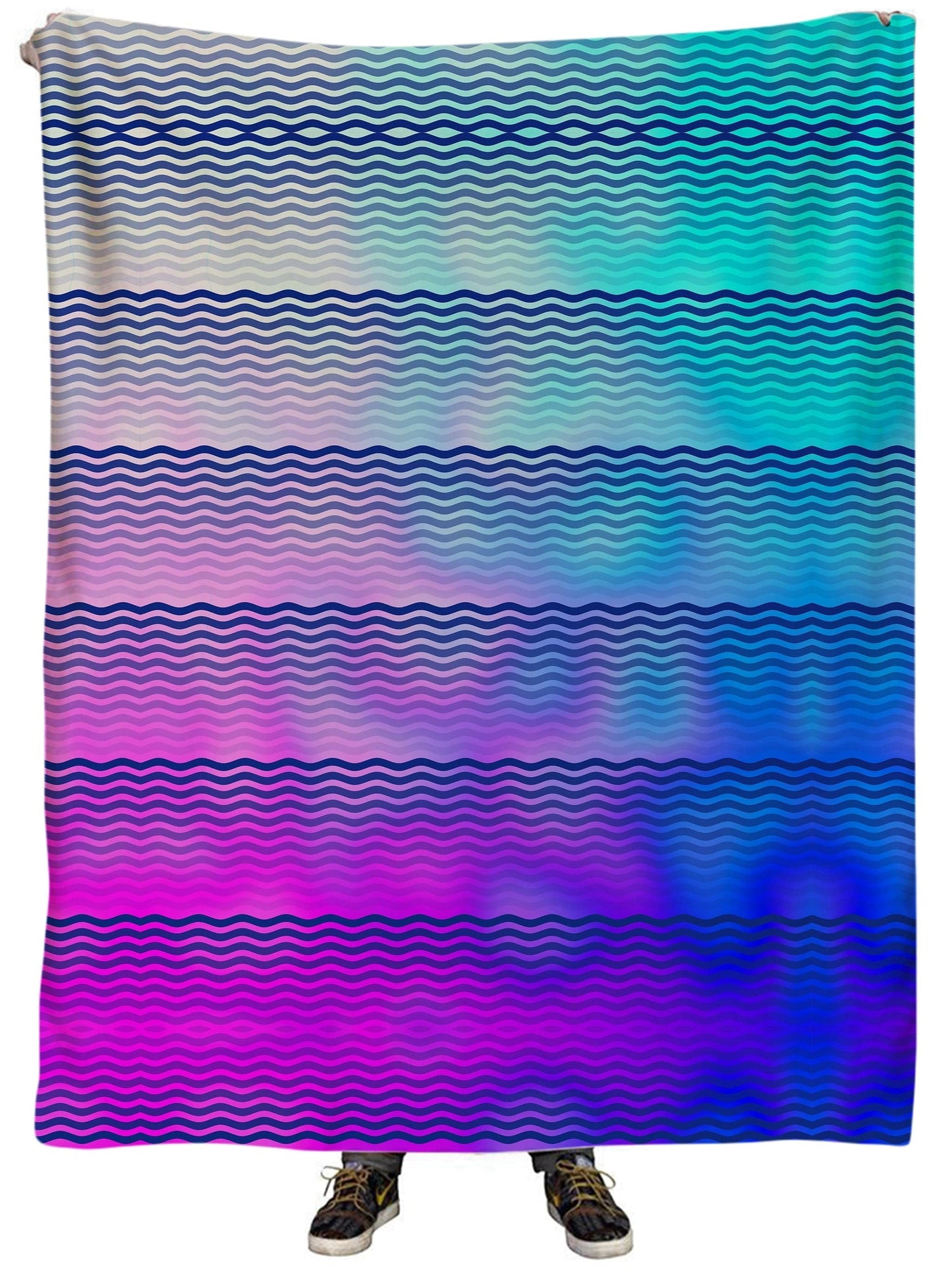 Beach Waves Plush Blanket, Sartoris Art, | iEDM