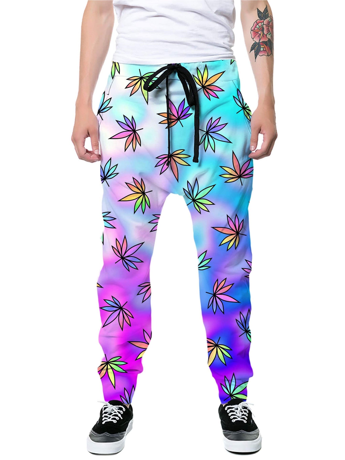 Cascading Marijuana Hoodie and Joggers Combo, Sartoris Art, | iEDM