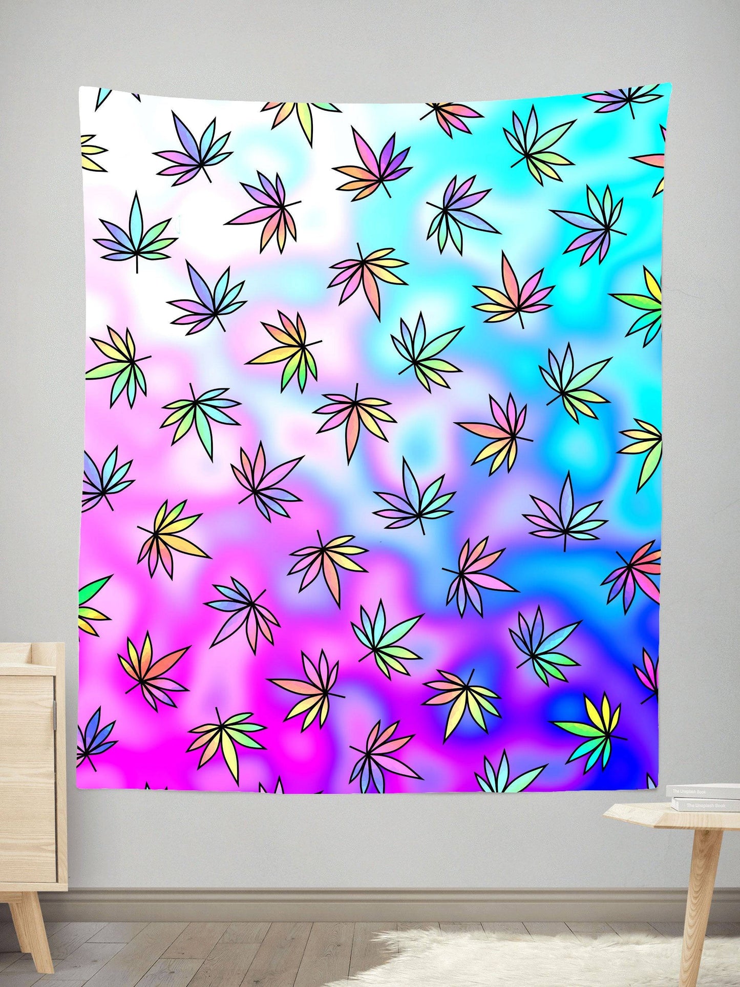 Cascading Marijuana Tapestry, Sartoris Art, | iEDM