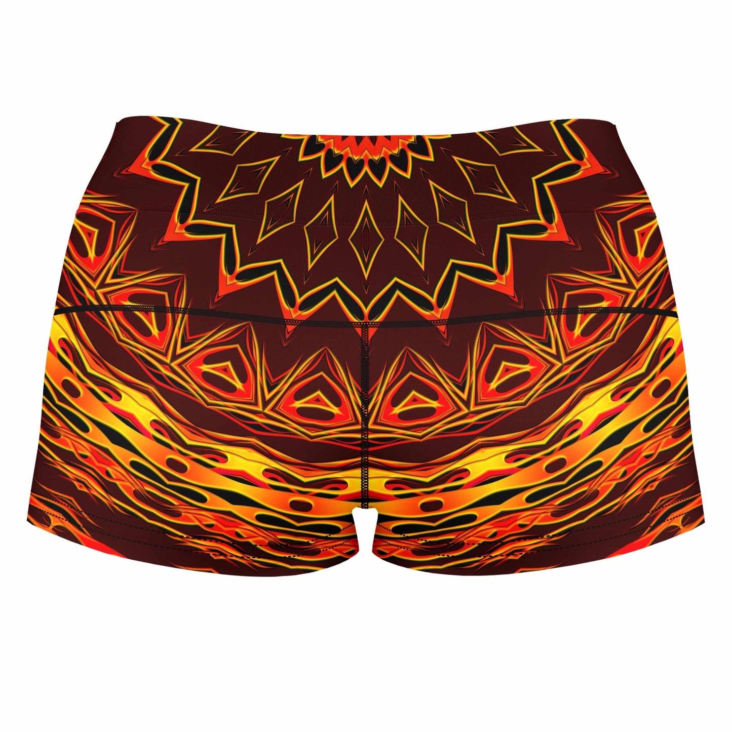 Chain Reaction High-Waisted Women's Shorts, Sartoris Art, | iEDM