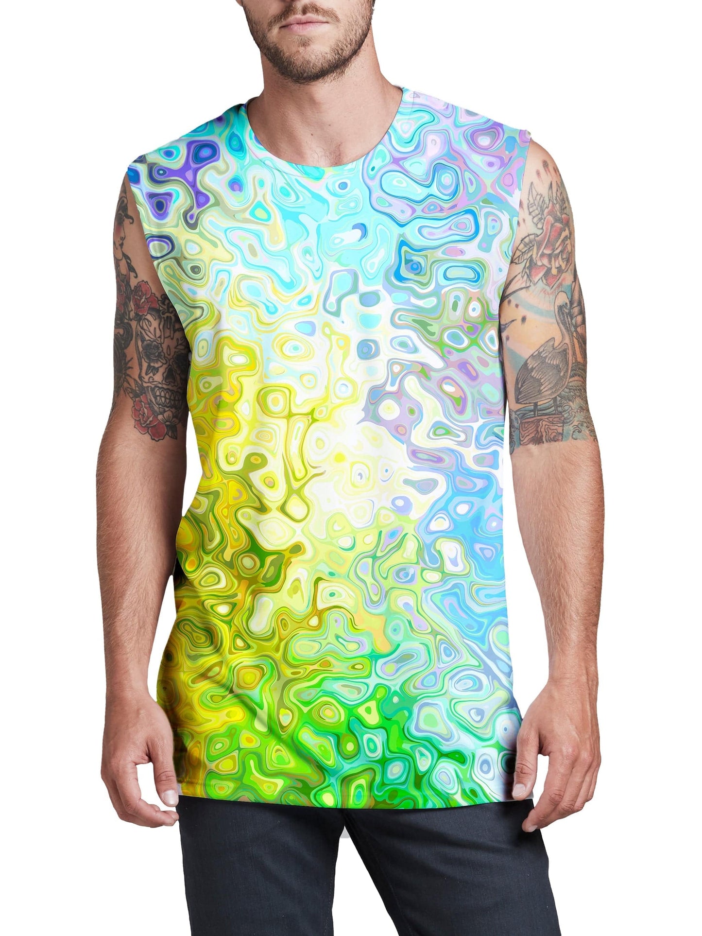 Color Jumble Men's Muscle Tank, Sartoris Art, | iEDM