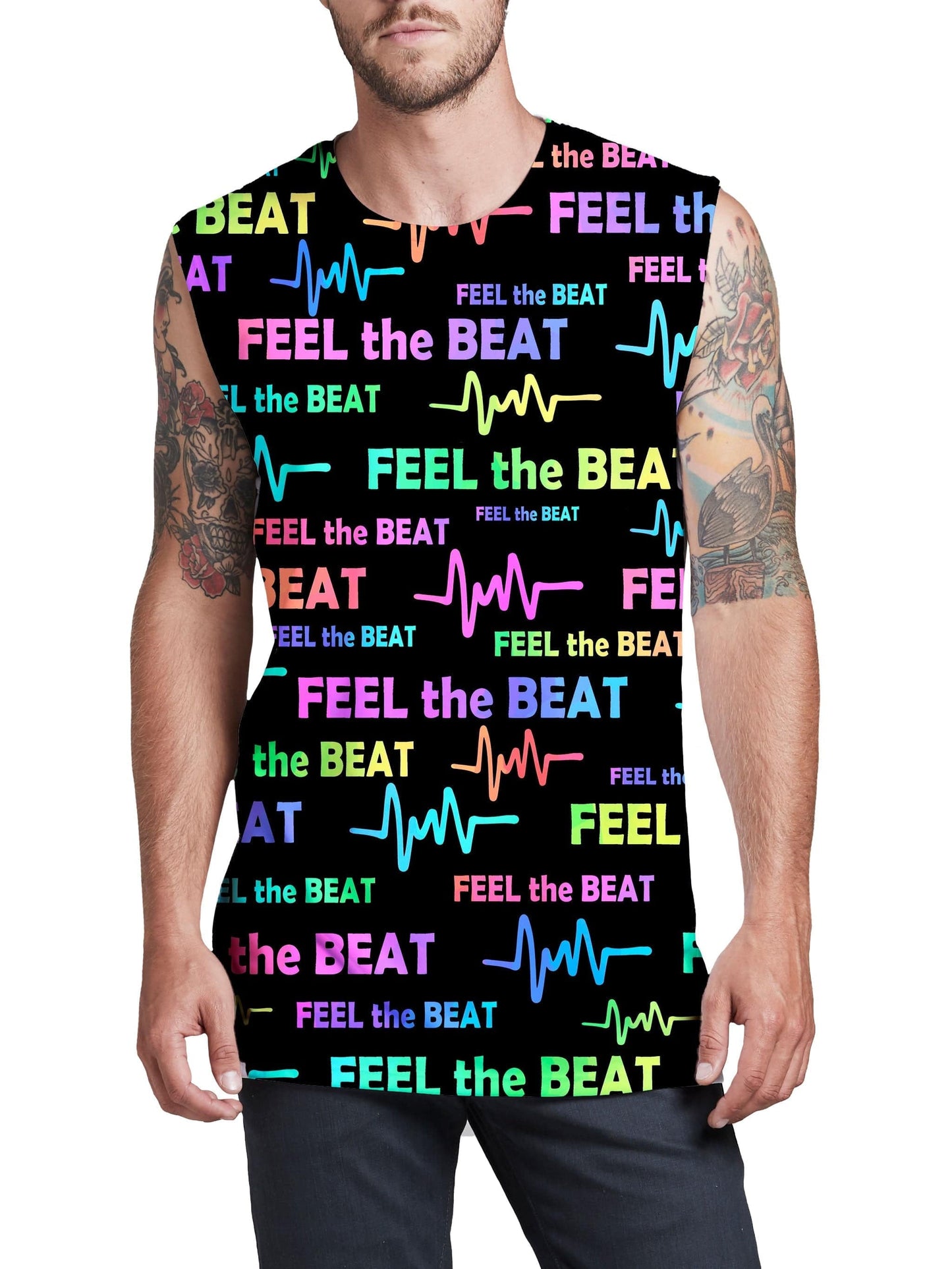 Feel the Beat Men's Muscle Tank, Sartoris Art, | iEDM