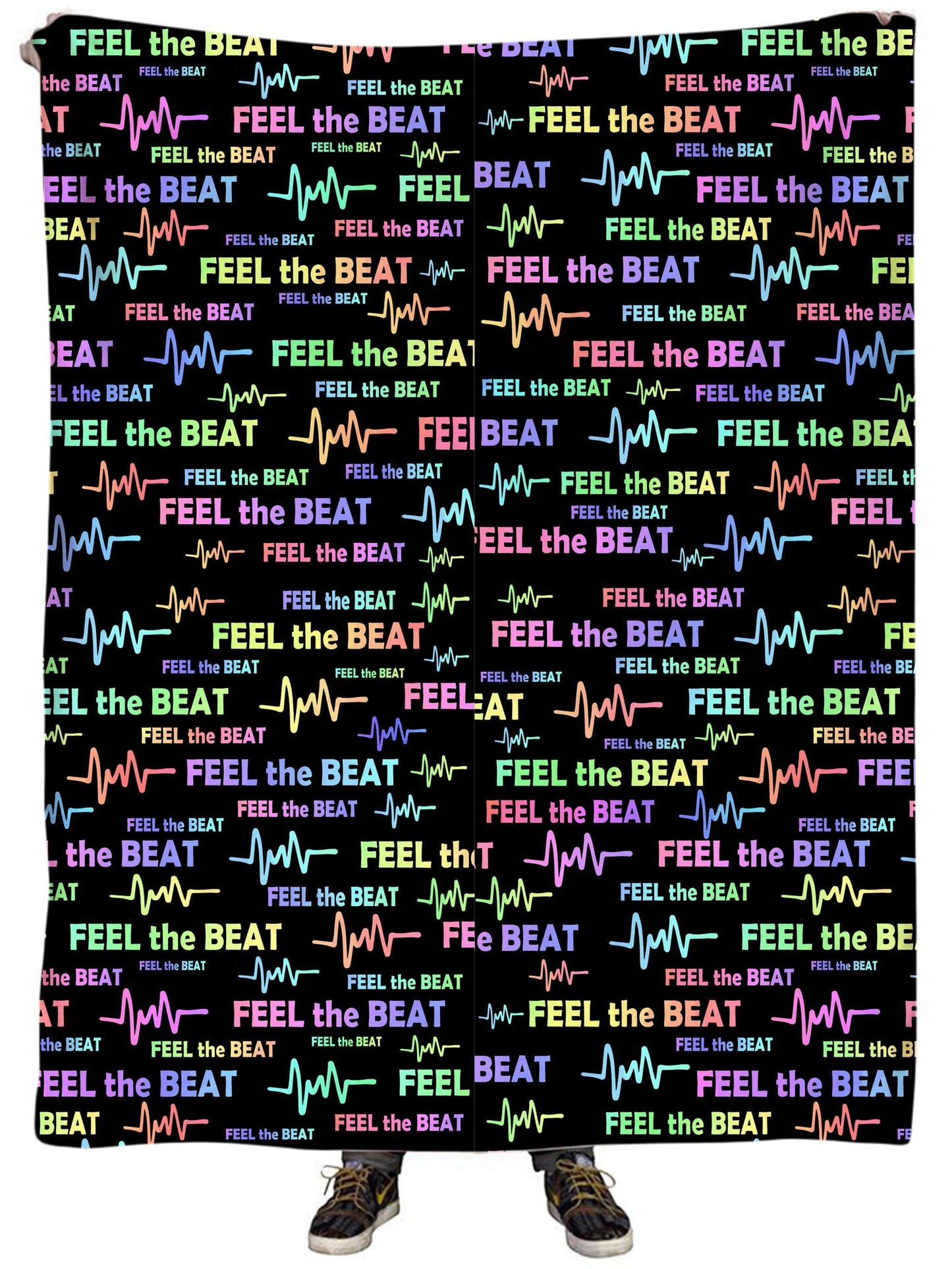 Feel the Beat Plush Blanket, Sartoris Art, | iEDM
