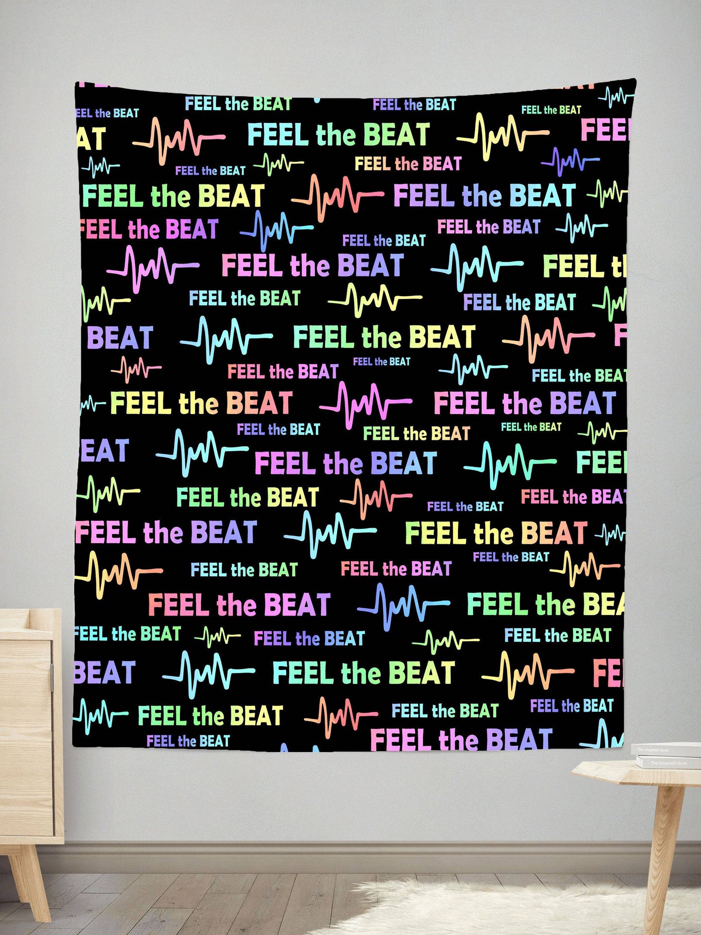 Feel the Beat Tapestry, Sartoris Art, | iEDM