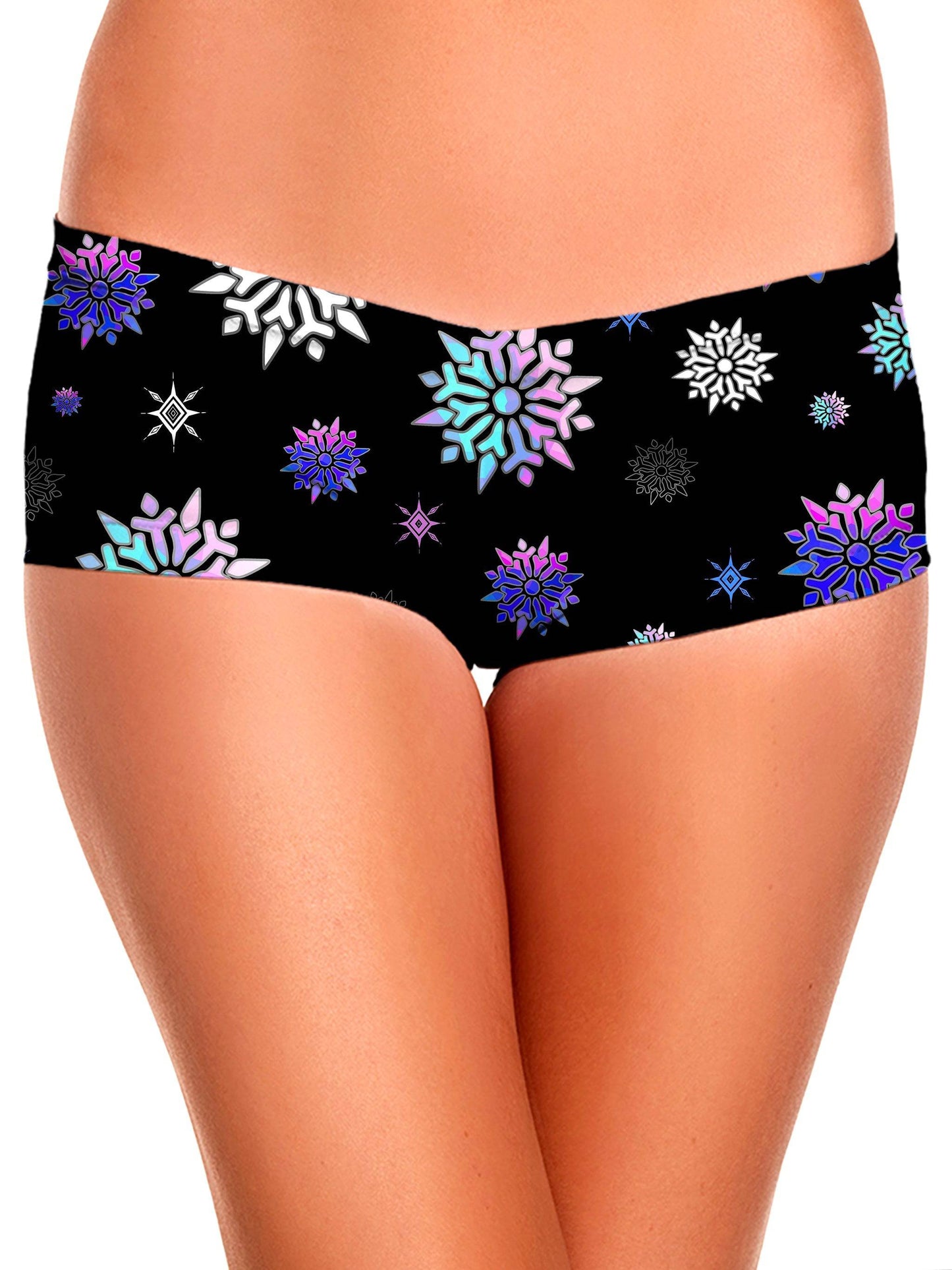 Festive Night Sky Crop Top and Booty Shorts Combo, Sartoris Art, | iEDM