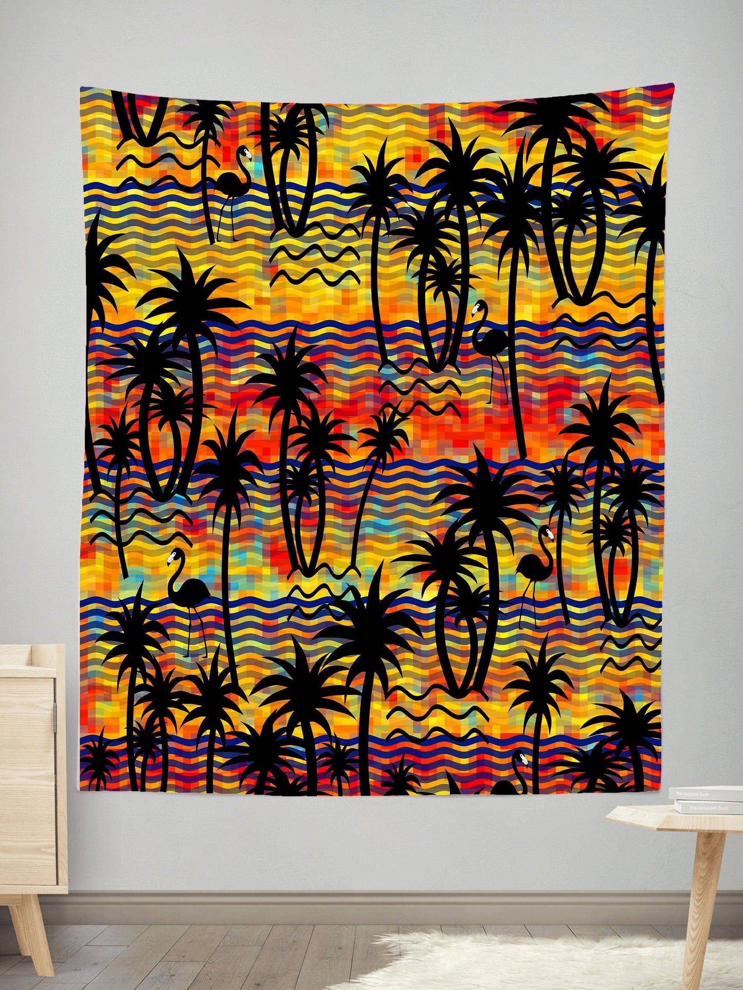 Flamingo Island Tapestry, Sartoris Art, | iEDM