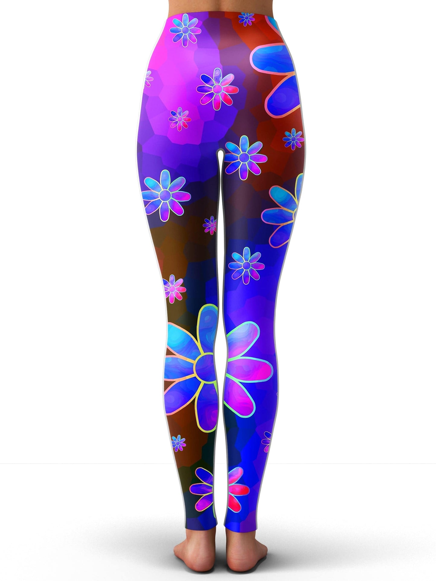 Floral Fantasy Abstract Leggings, Sartoris Art, | iEDM