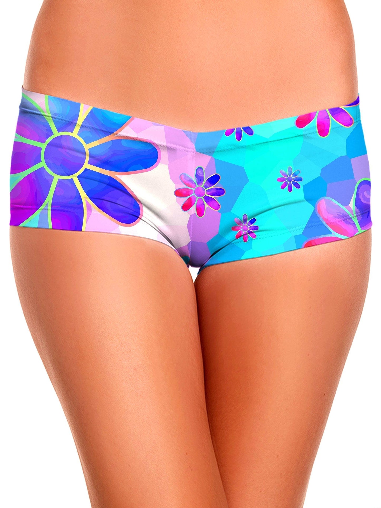 Flower Power Journey Crop Top and Booty Shorts Combo, Sartoris Art, | iEDM