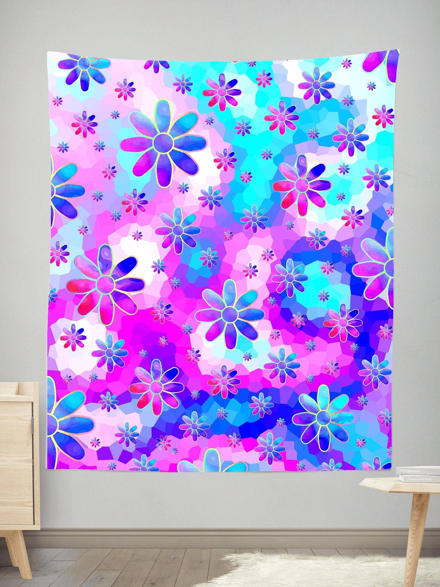 Flower Power Journey Tapestry, Sartoris Art, | iEDM