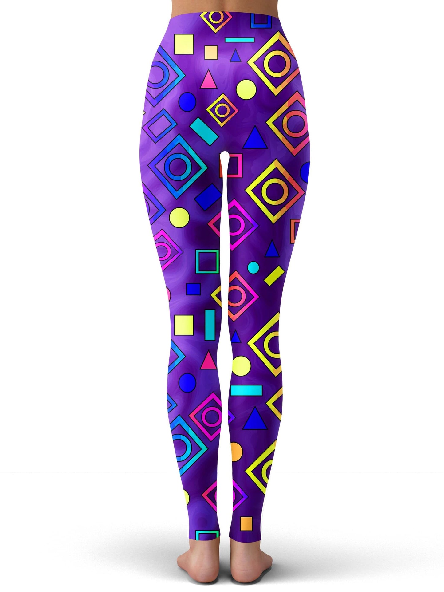 Geometric On Purple Leggings, Sartoris Art, | iEDM