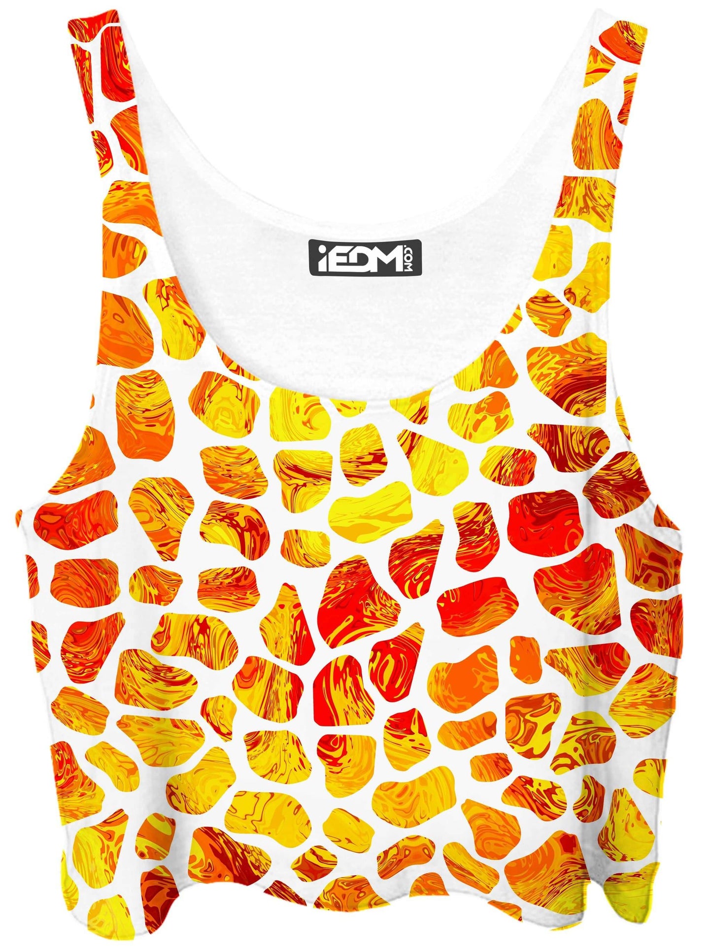 Giraffe Pattern Crop Top, Sartoris Art, | iEDM
